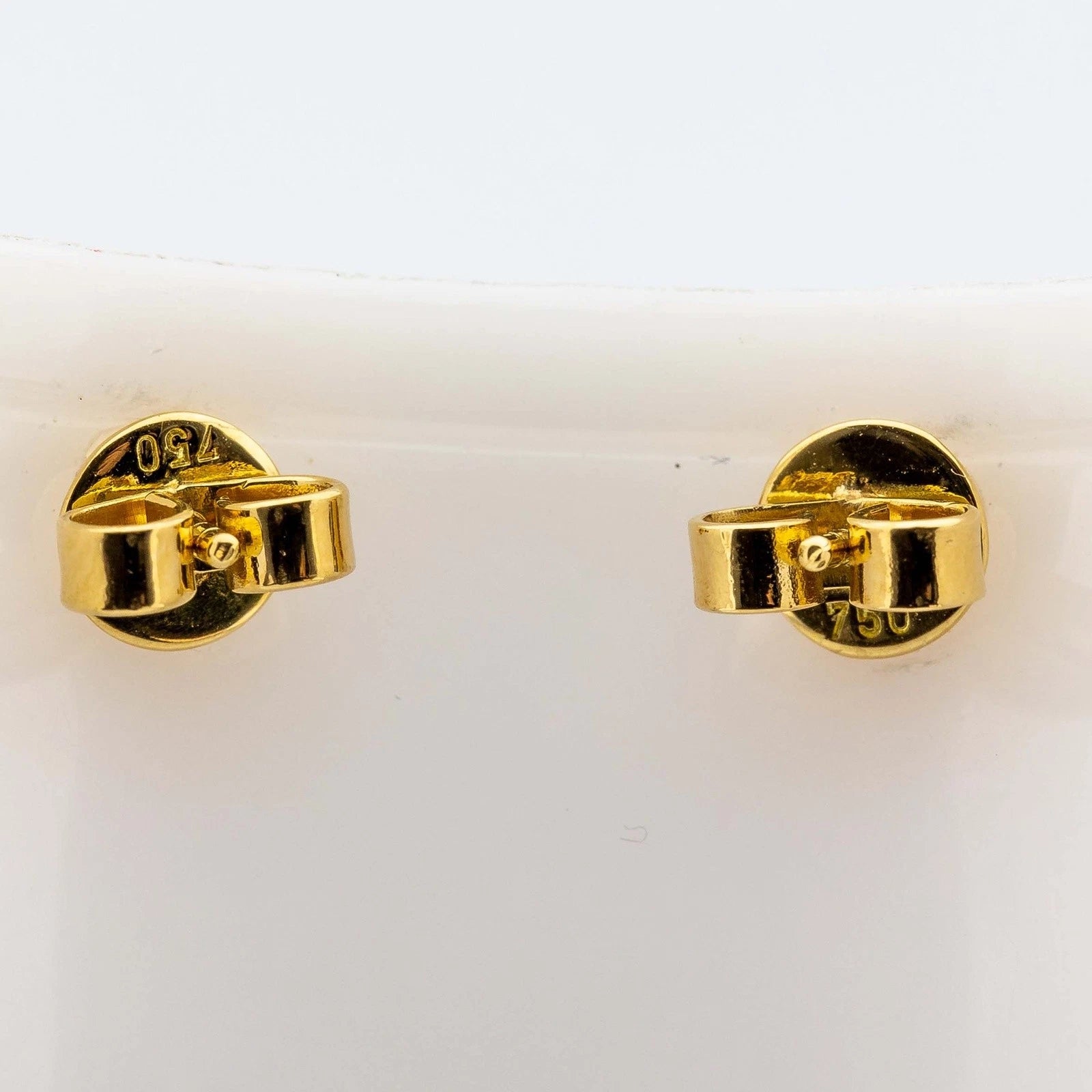 Turmalin-Ohrstecker 750/18K Gelbgold Turmalin 1,2ct L: 1,3cm 2,4g