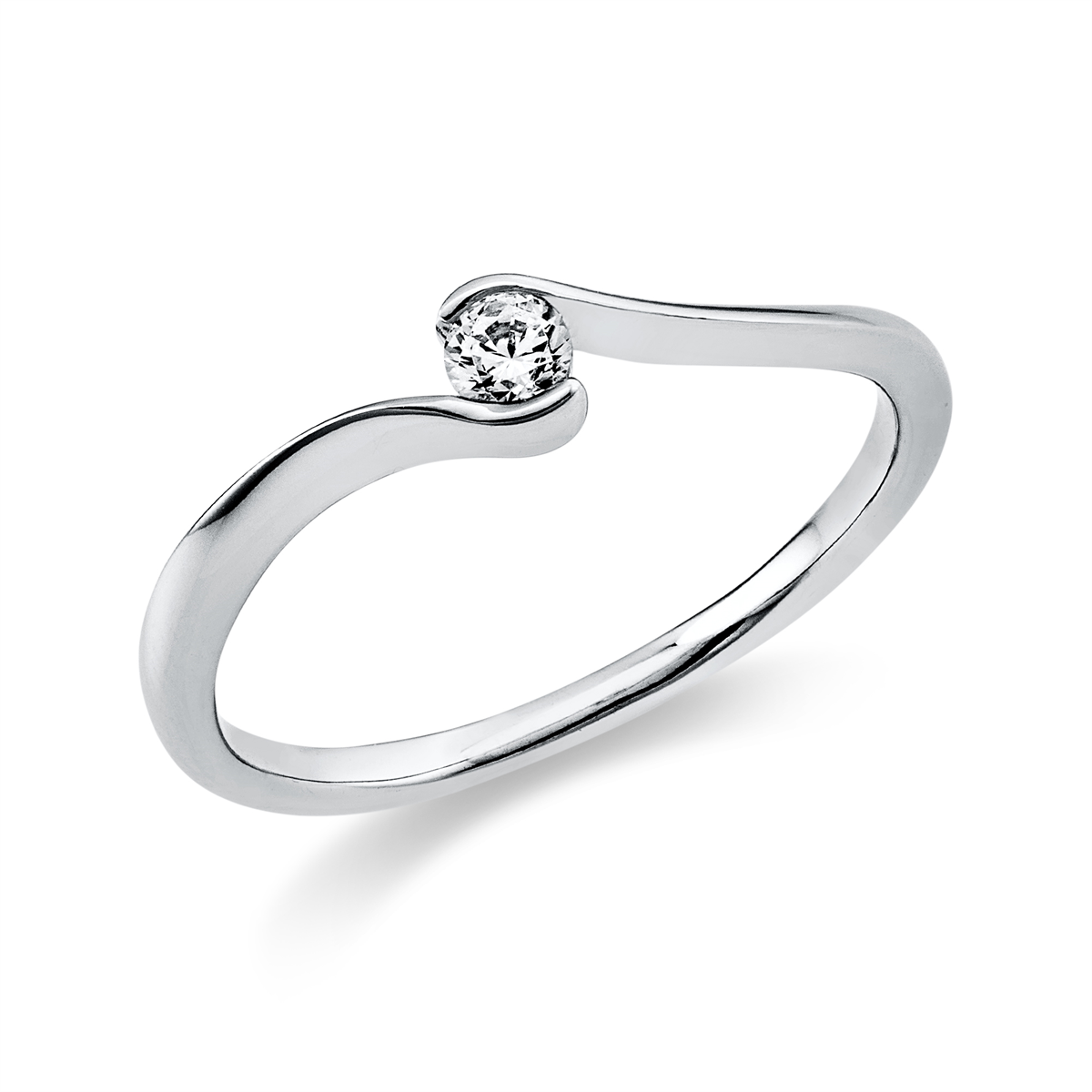 Solitaire Ring 0,1ct