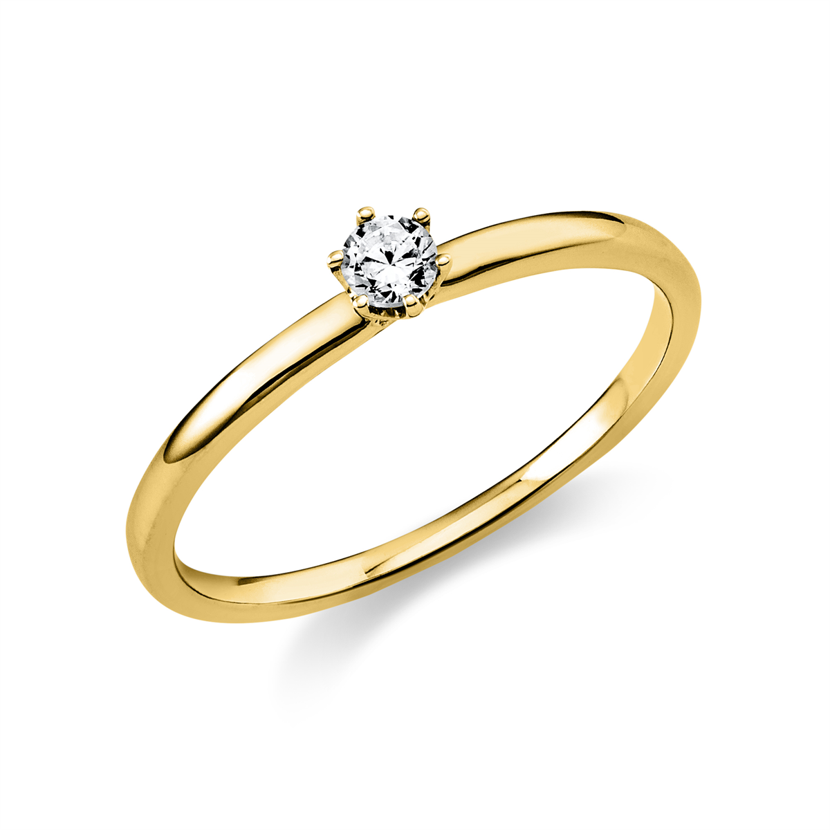 Solitaire Ring 0,1ct