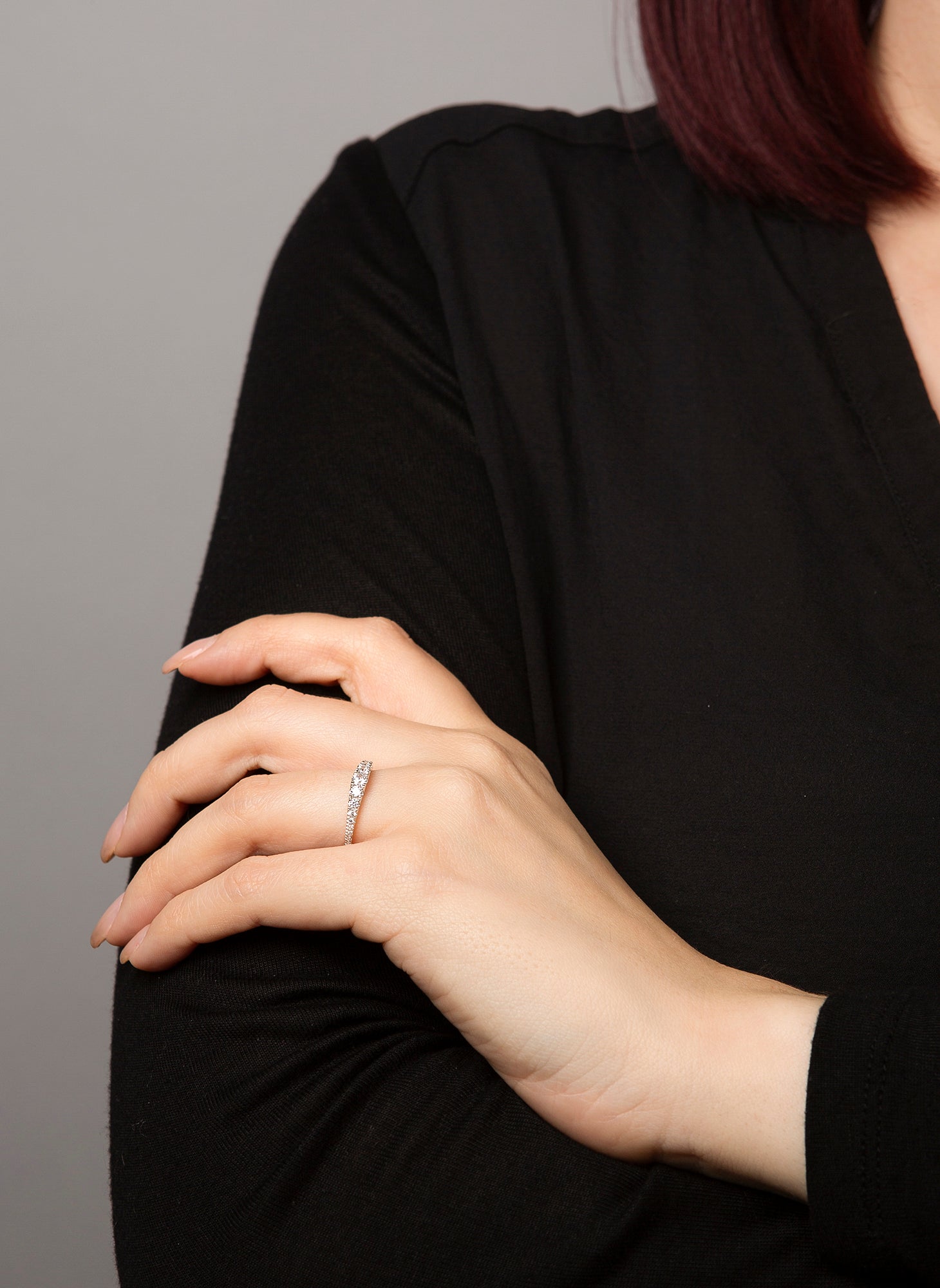 Mehrfachsteinbesatz Ring 0,47ct