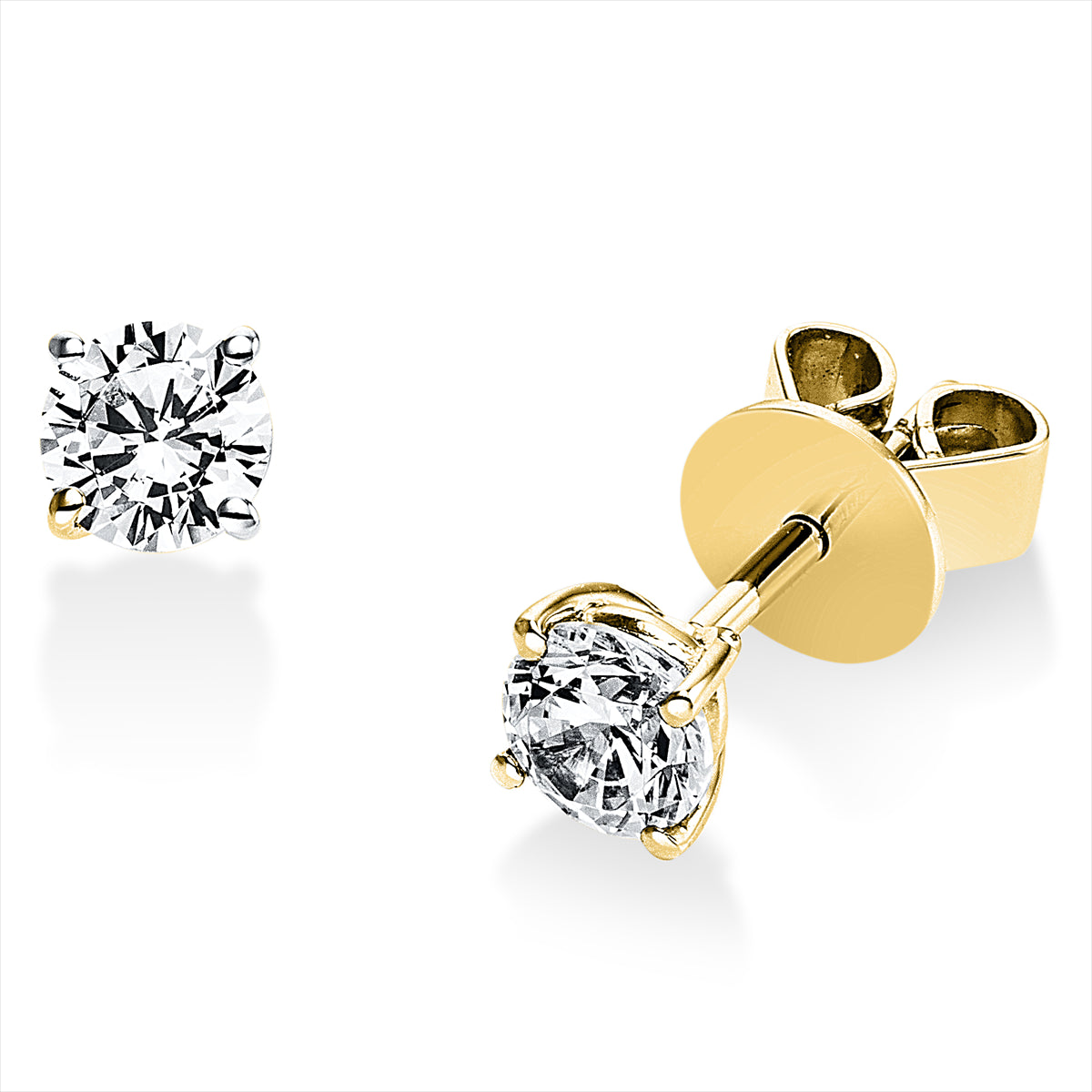 Solitaire Ohrstecker 0,6ct