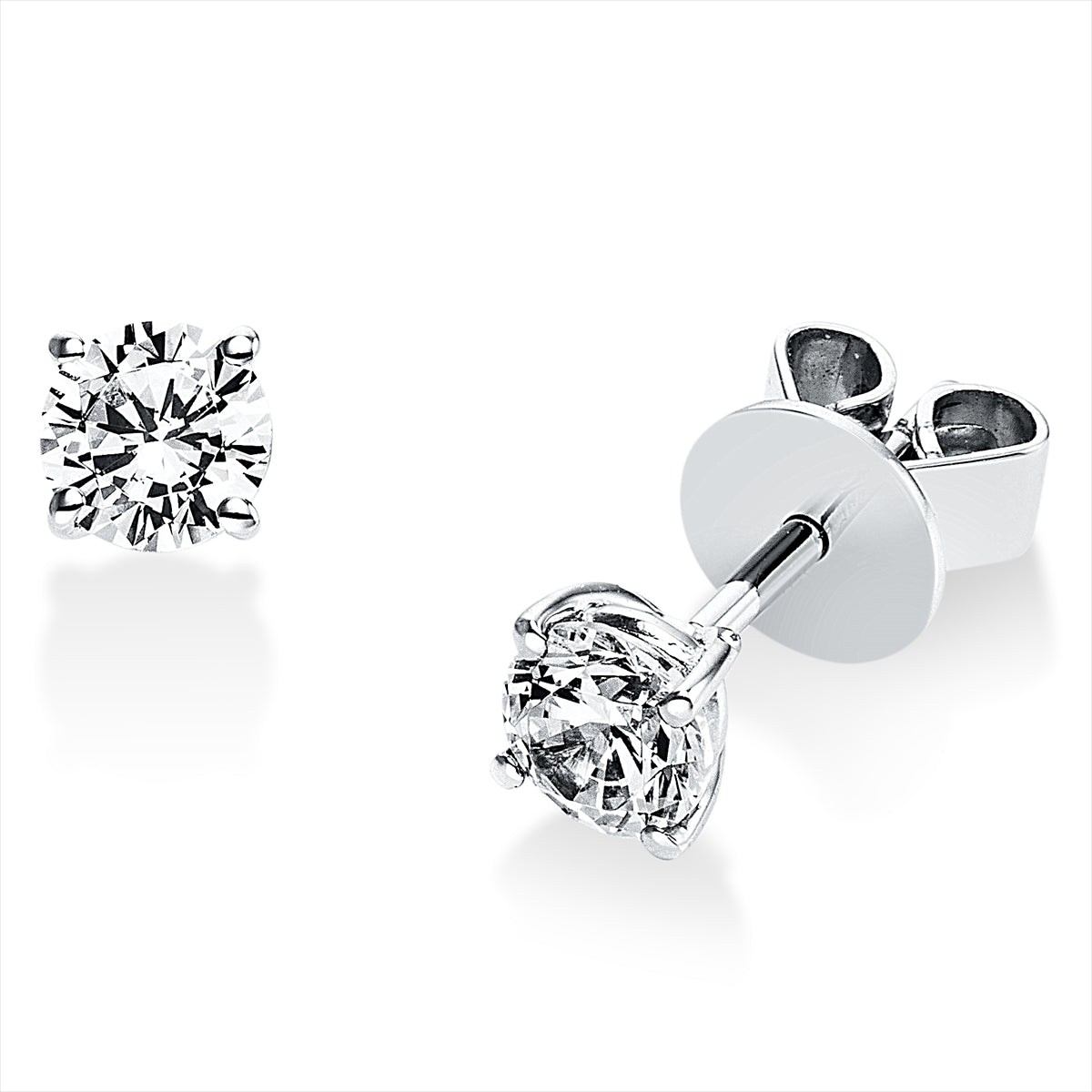 Solitaire Ohrstecker 0,6ct