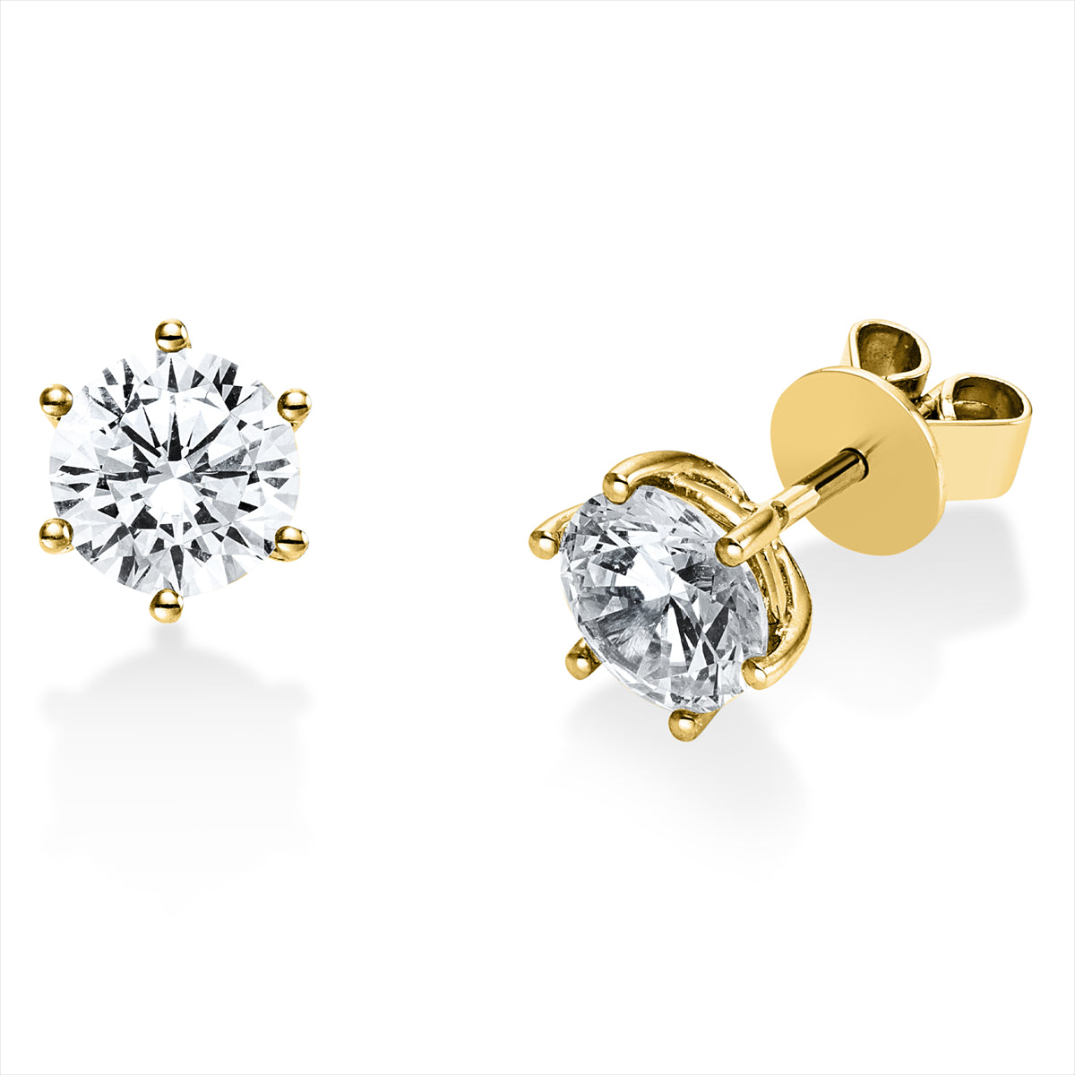 Solitaire Ohrstecker 2ct