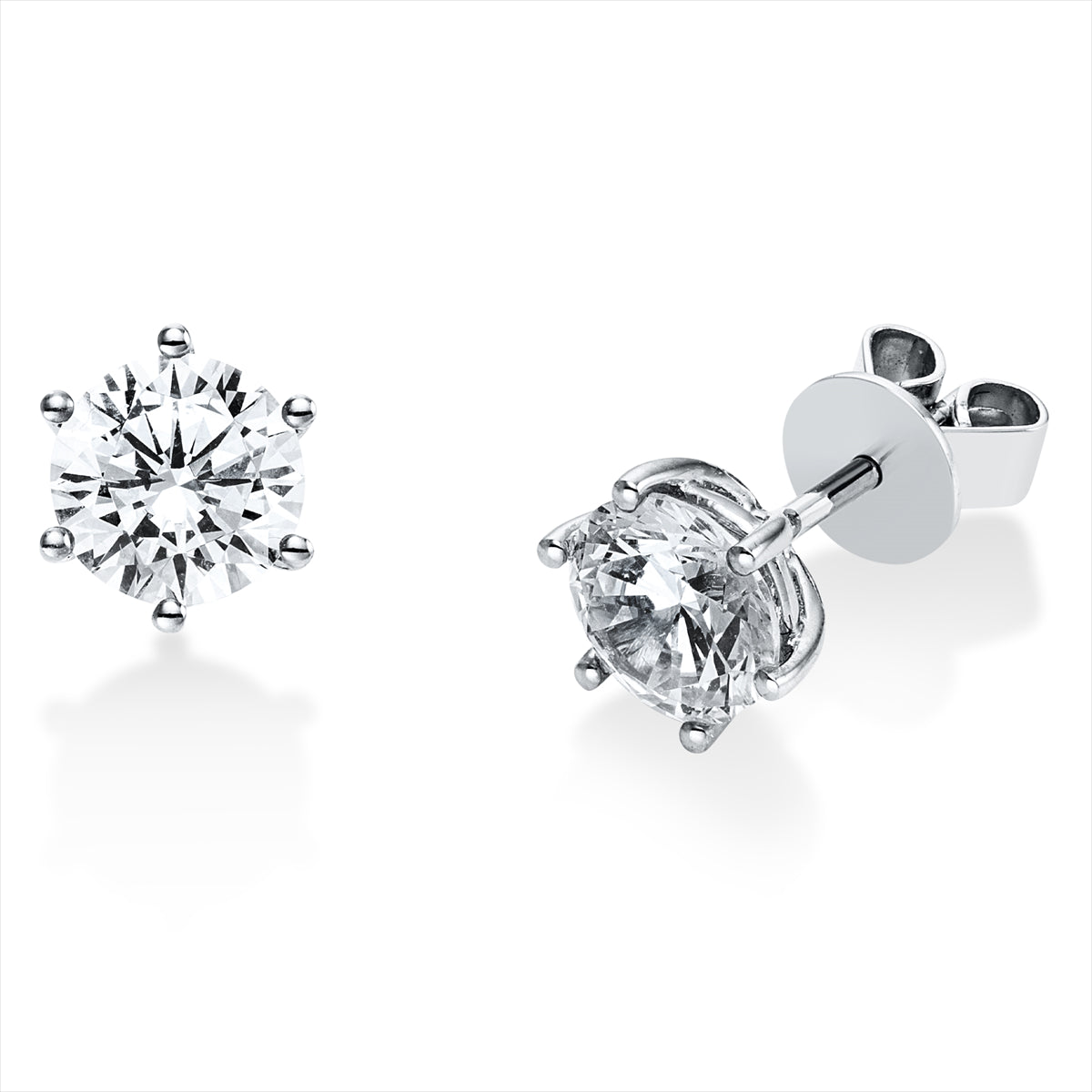 Solitaire Ohrstecker 2ct