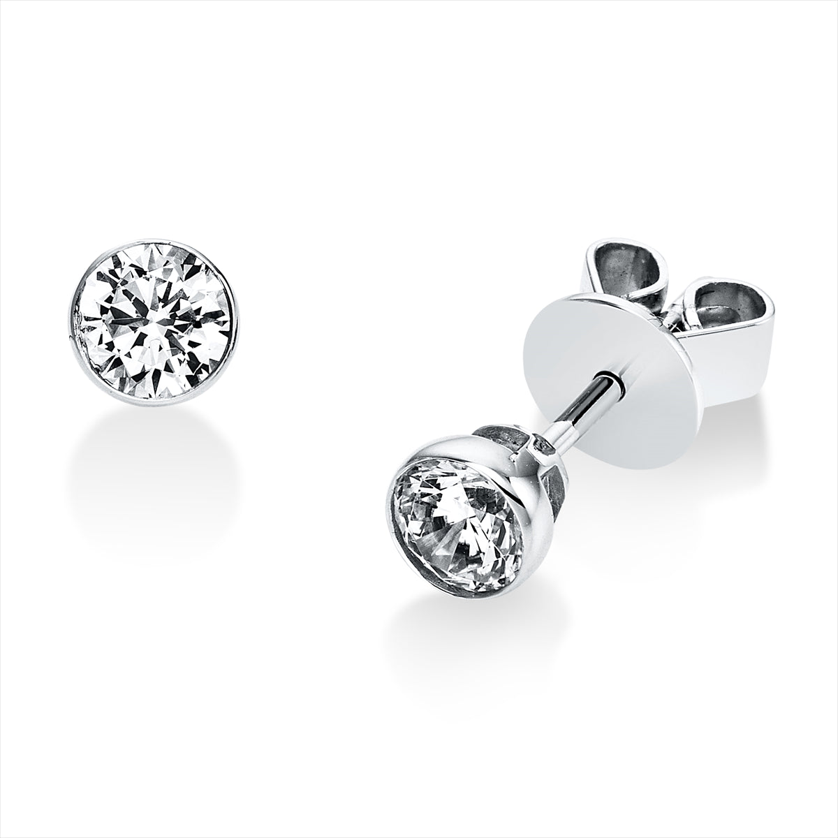 Solitaire Ohrstecker 0,5ct