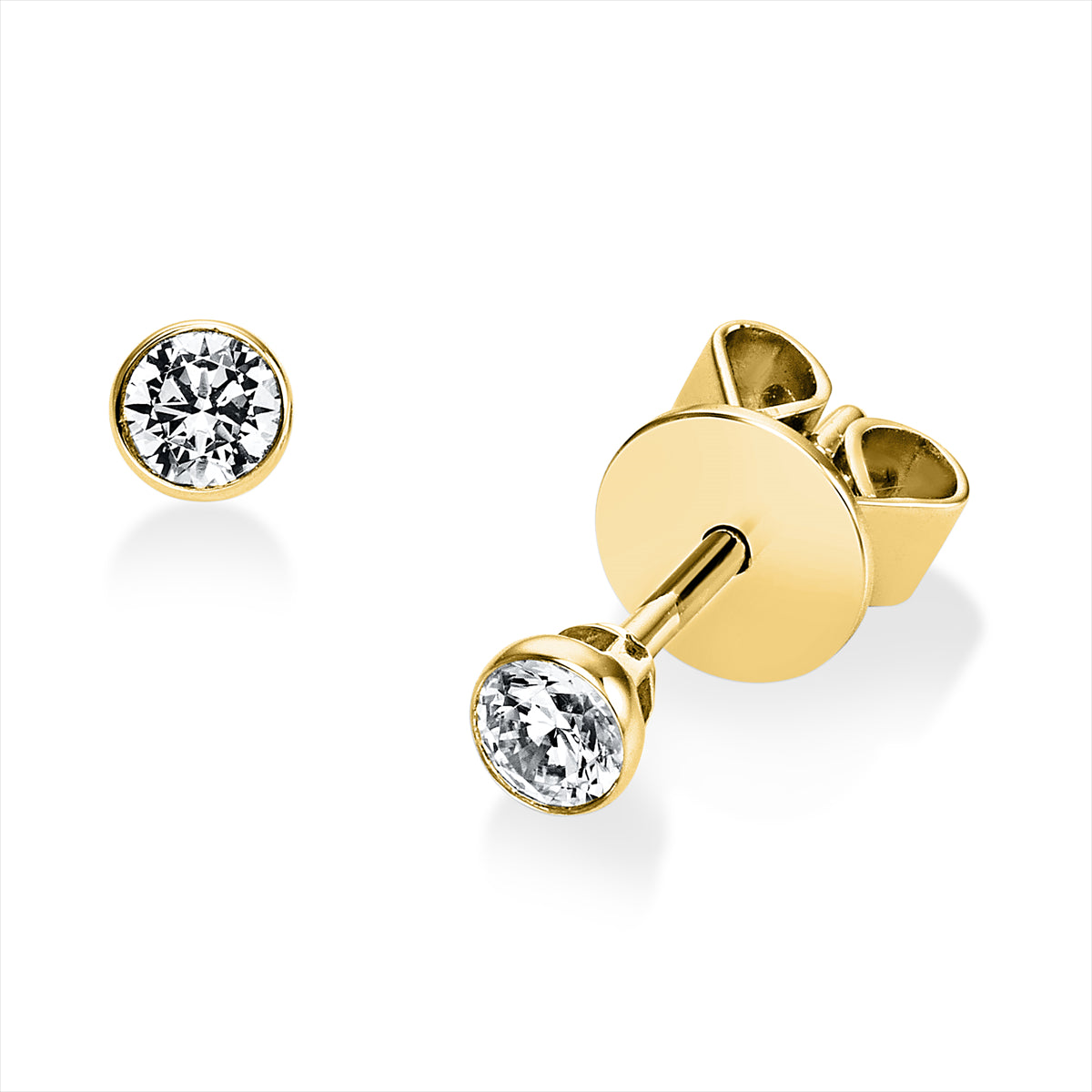 Solitaire Ohrstecker 0,2ct