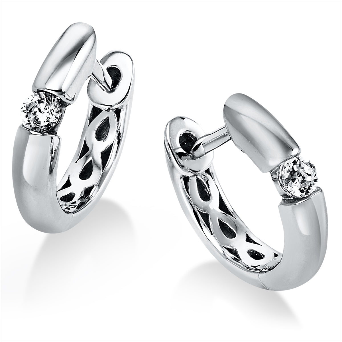 Solitaire Creolen 0,1ct