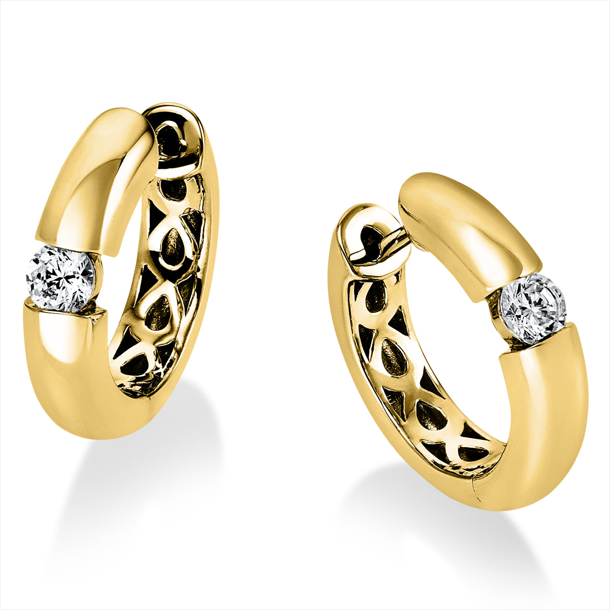 Solitaire Creolen 0,3ct