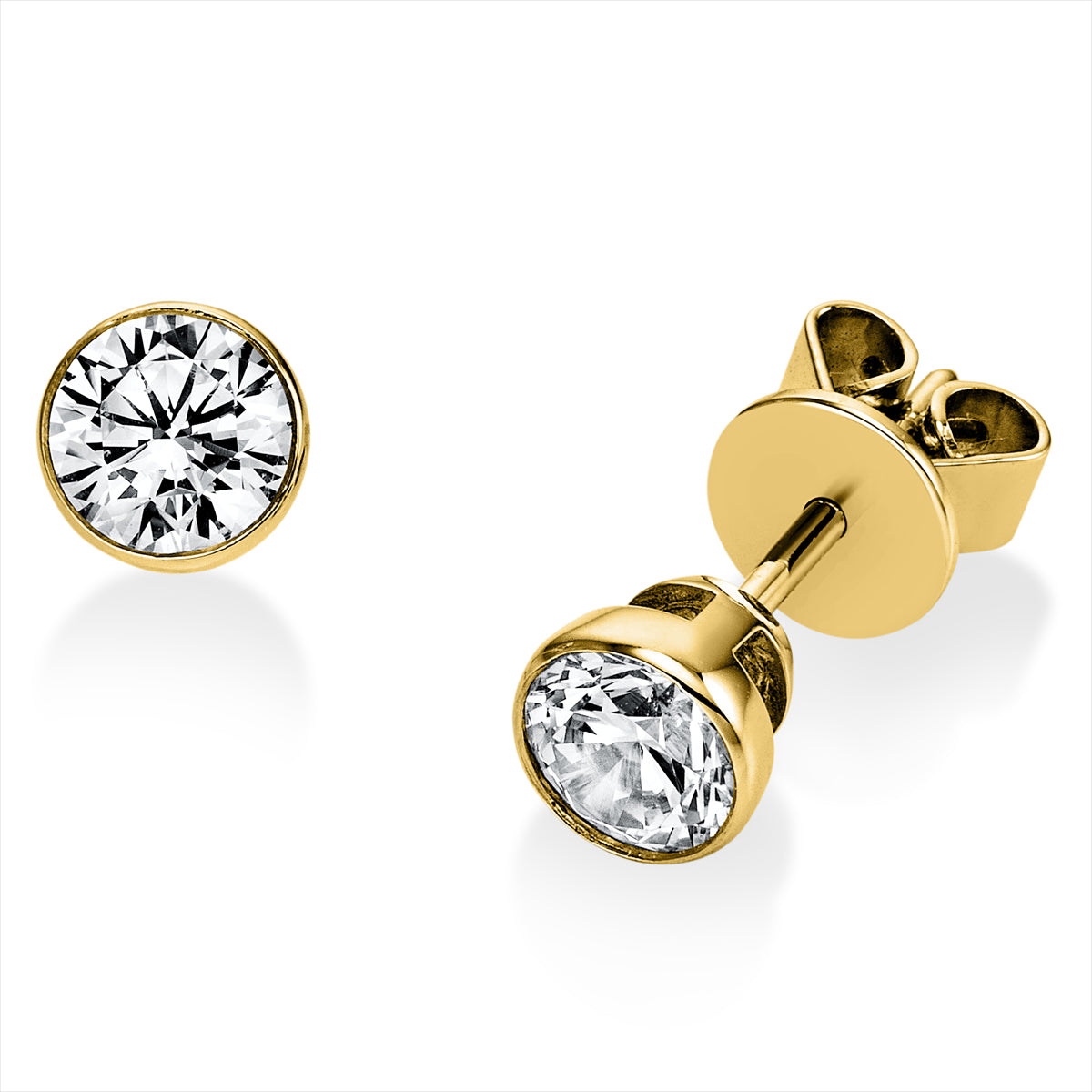 Solitaire Ohrstecker 0,8ct