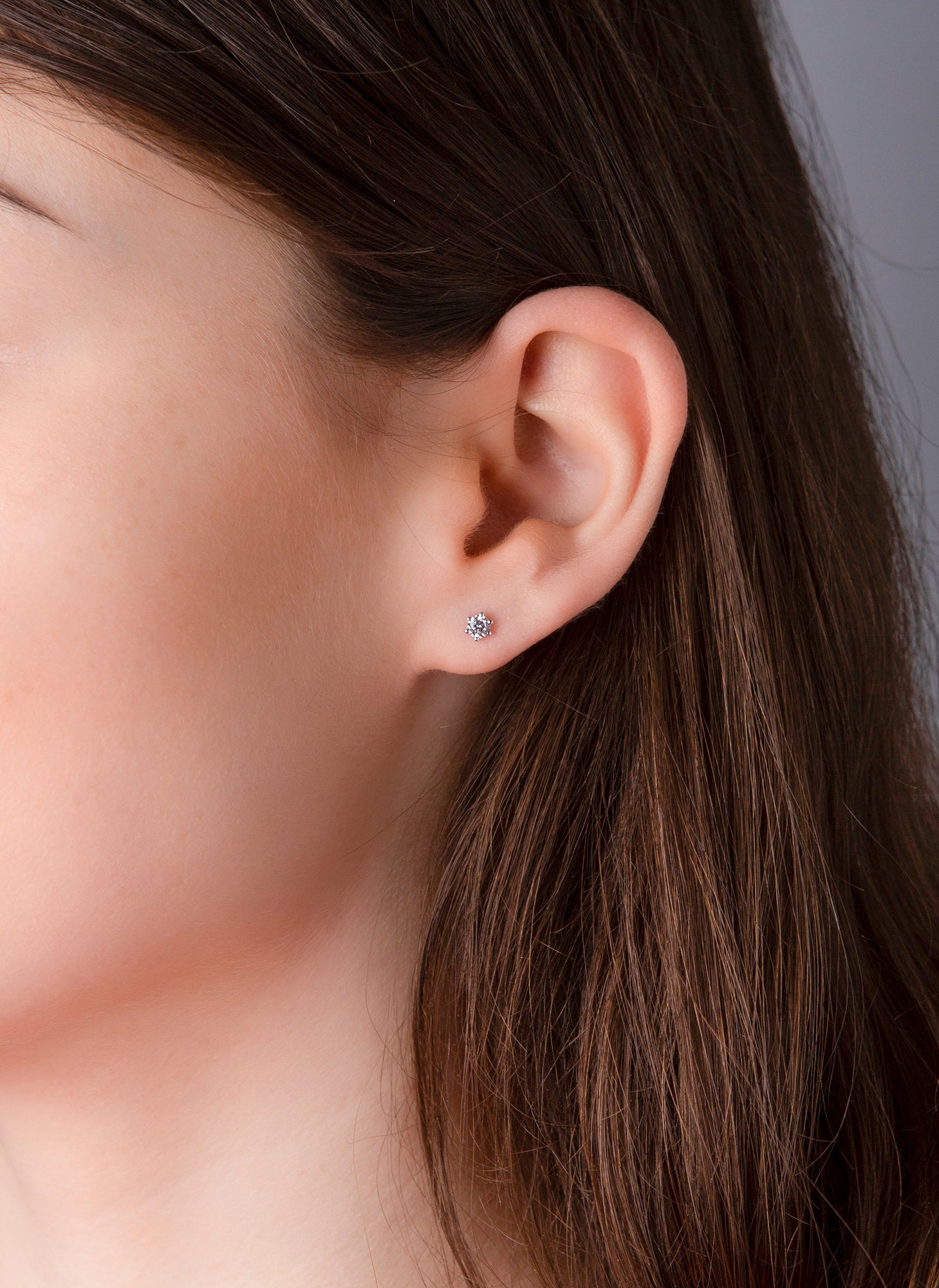 Solitaire Ohrstecker 0,3ct