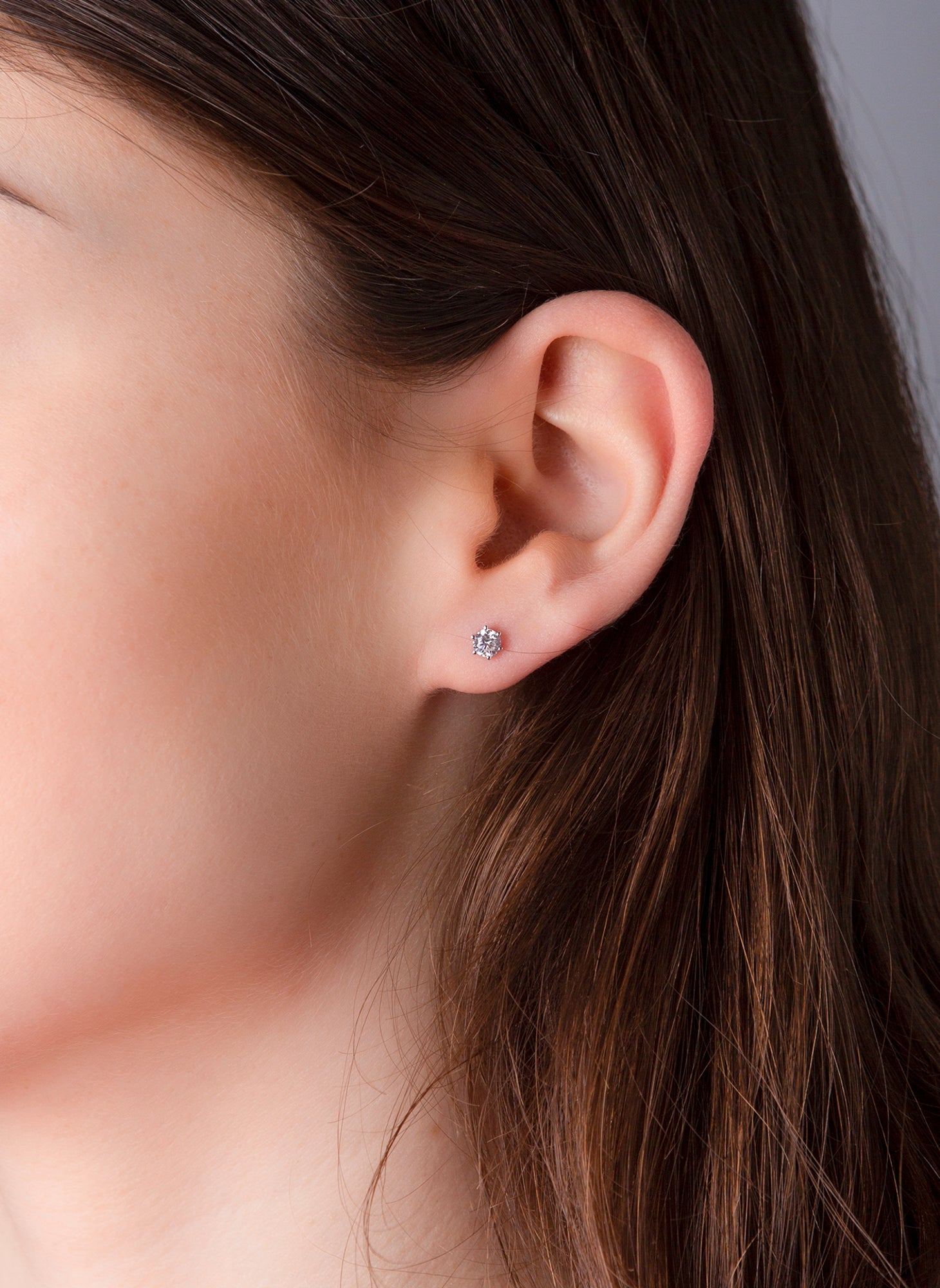 Solitaire Ohrstecker 0,4ct