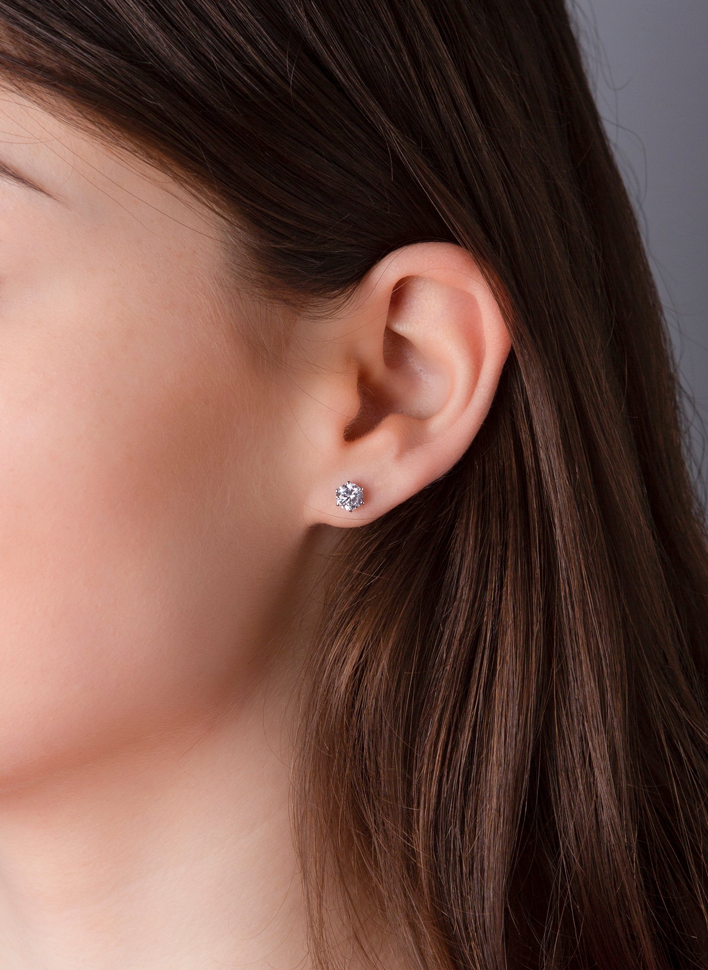 Solitaire Ohrstecker 1ct