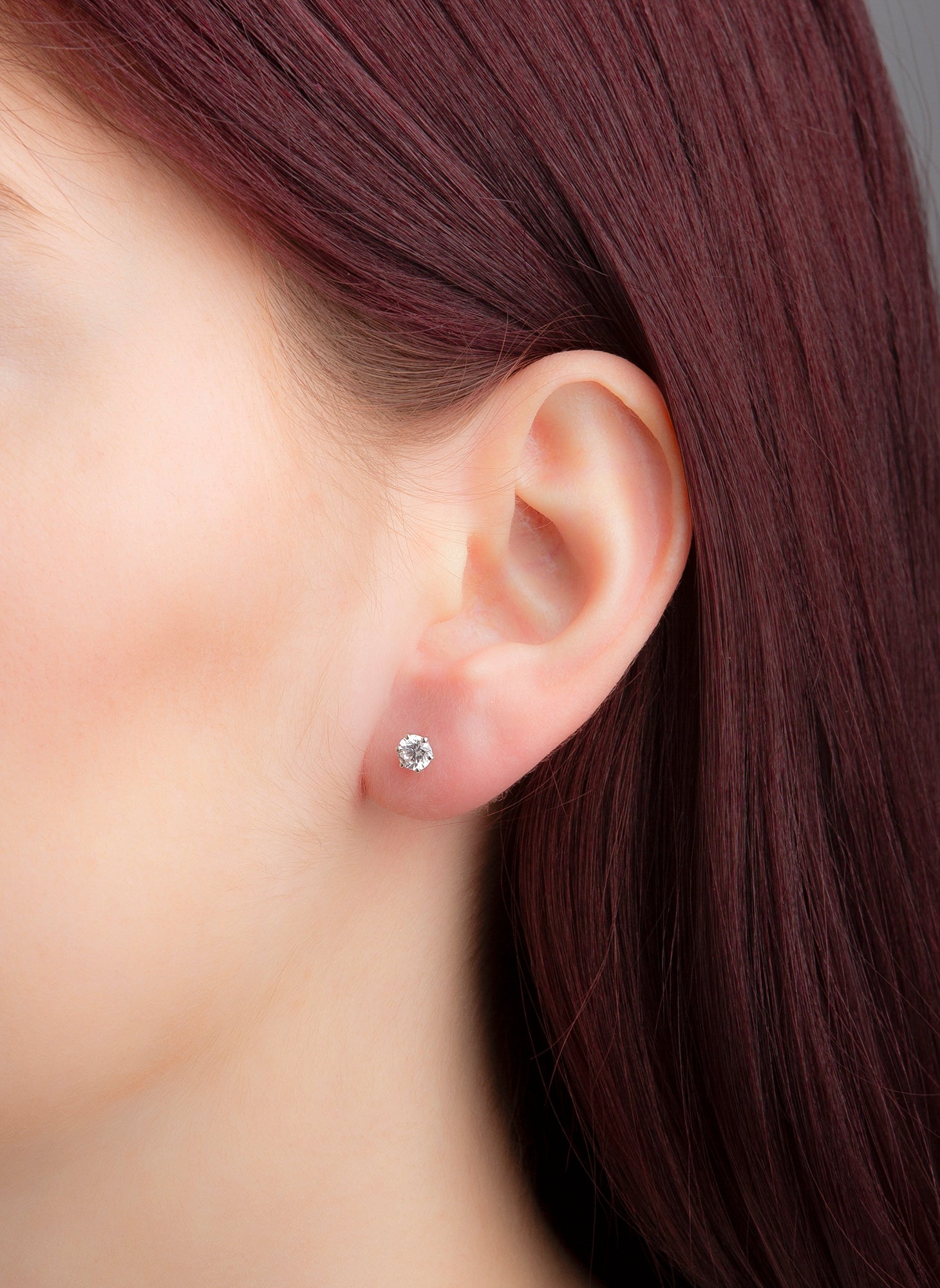 Solitaire Ohrstecker 0,6ct