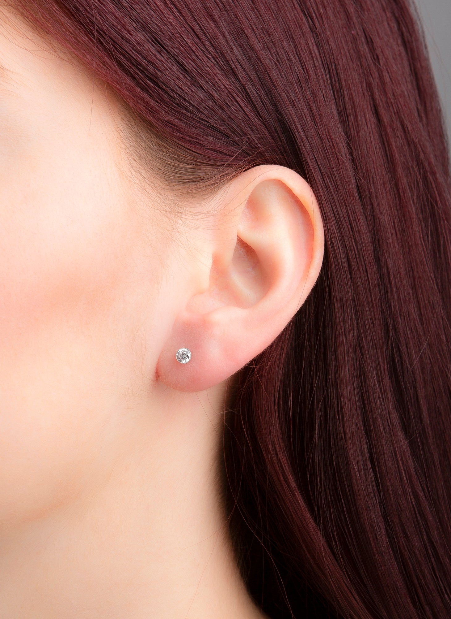 Solitaire Ohrstecker 0,4ct