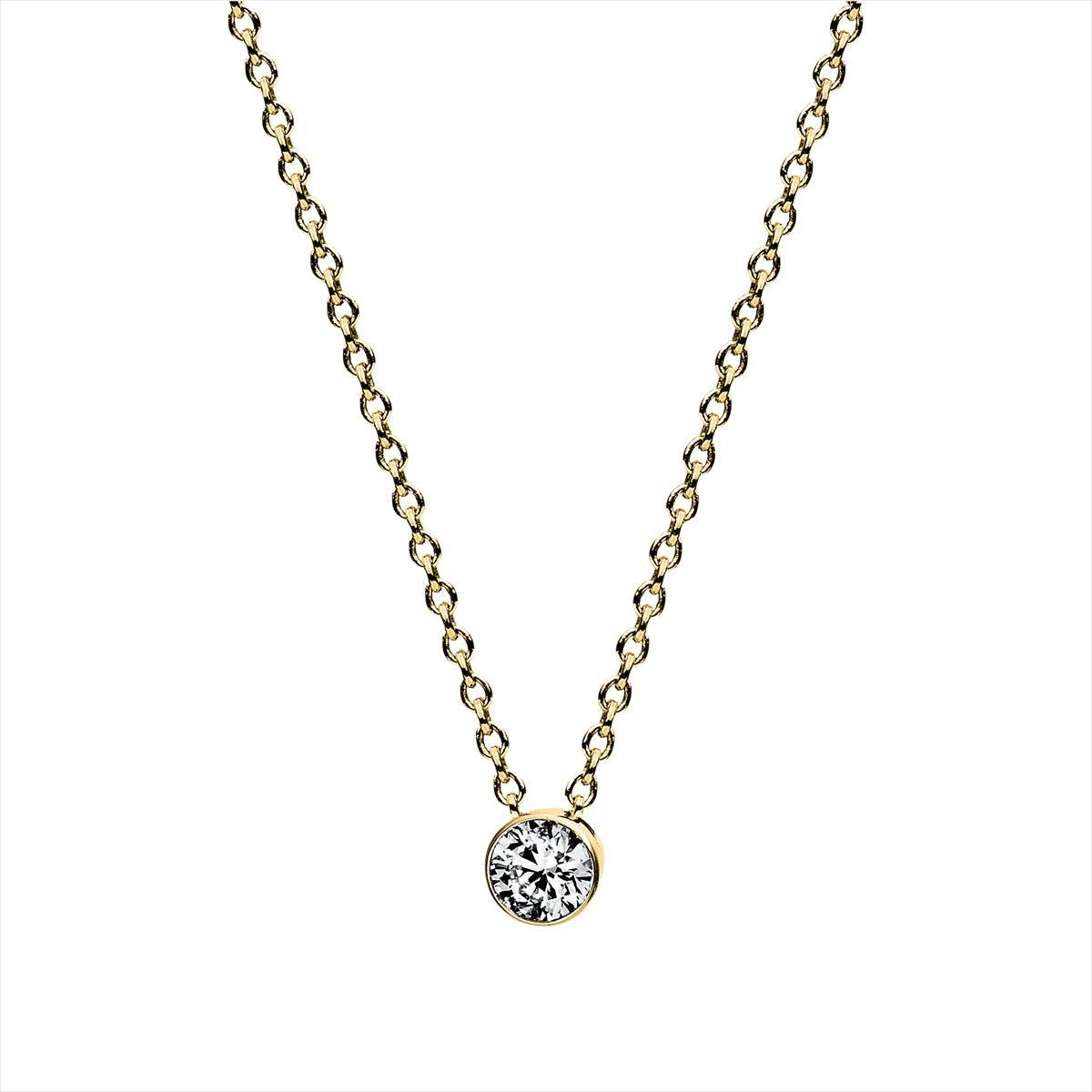 Solitaire Collier 0,1ct