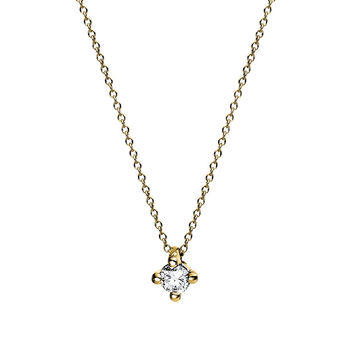 Solitaire Collier 0,07ct