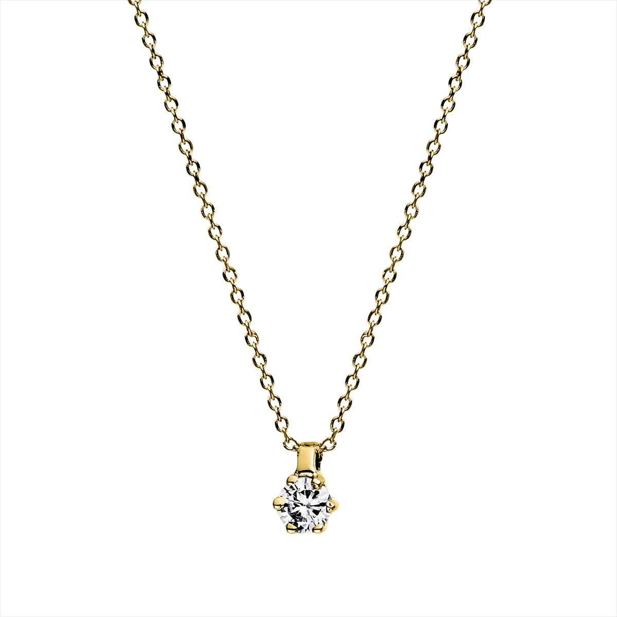 Solitaire Collier 0,07ct