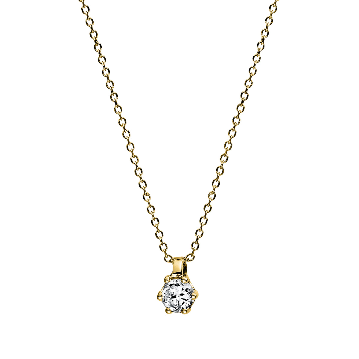 Solitaire Collier 0,1ct