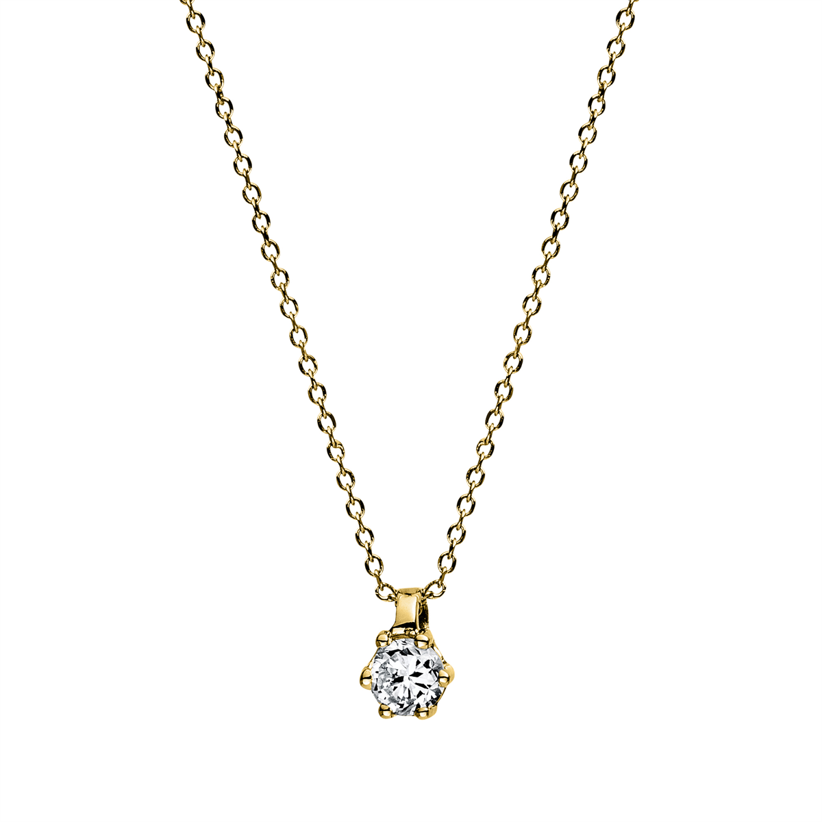 Solitaire Collier 0,1ct