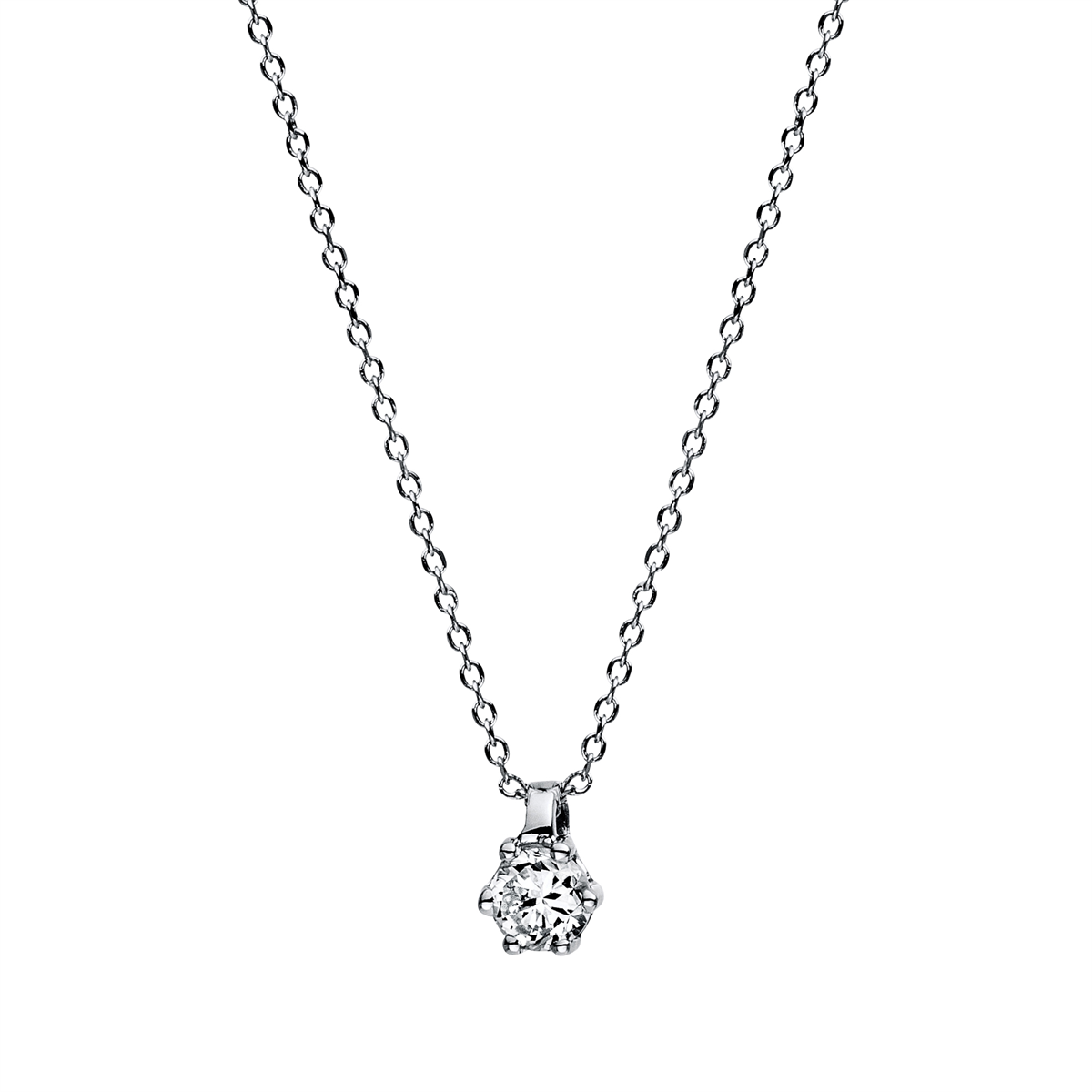 Solitaire Collier 0,1ct