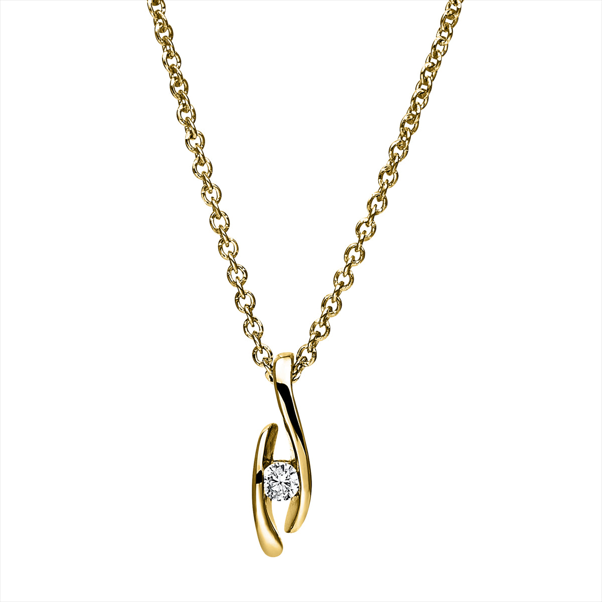 Solitaire Collier 0,05ct
