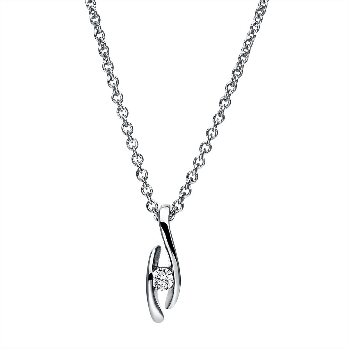 Solitaire Collier 0,05ct