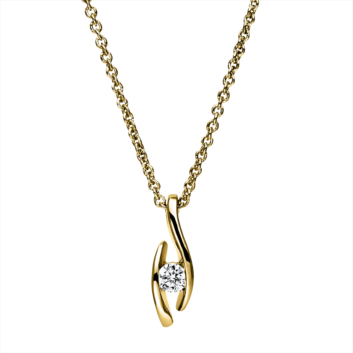 Solitaire Collier 0,1ct