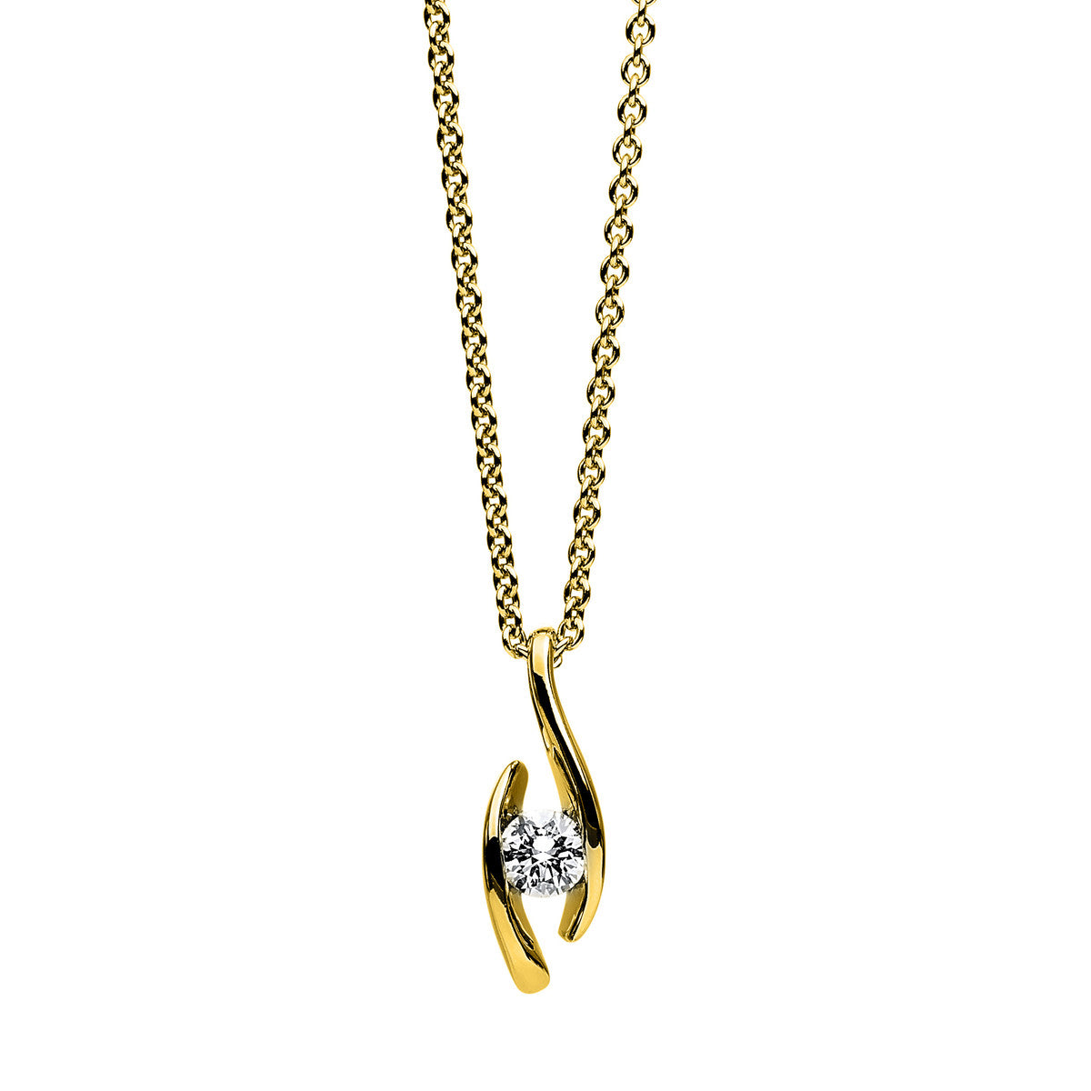 Solitaire Collier 0,15ct