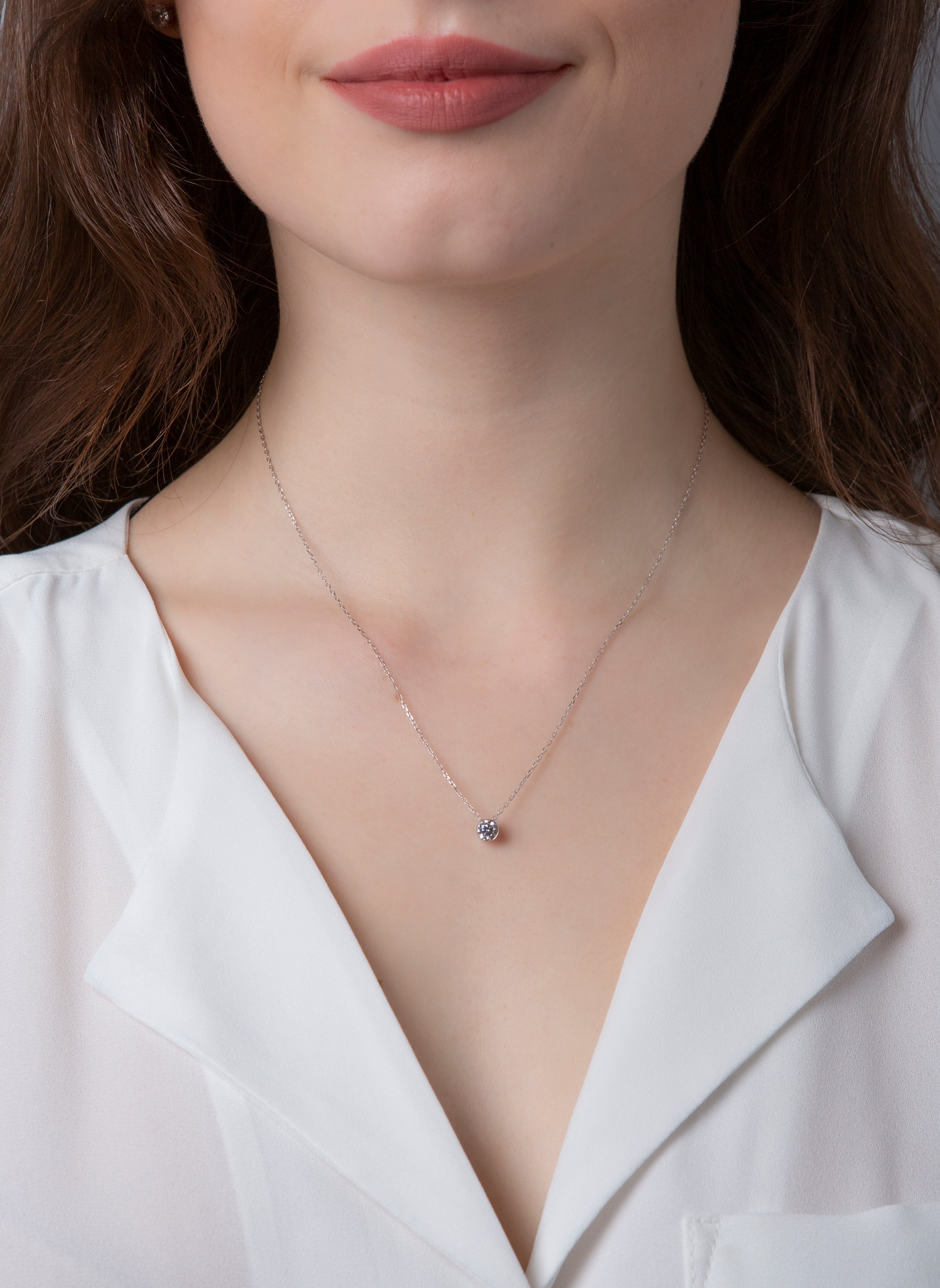 Solitaire Collier 0,4ct