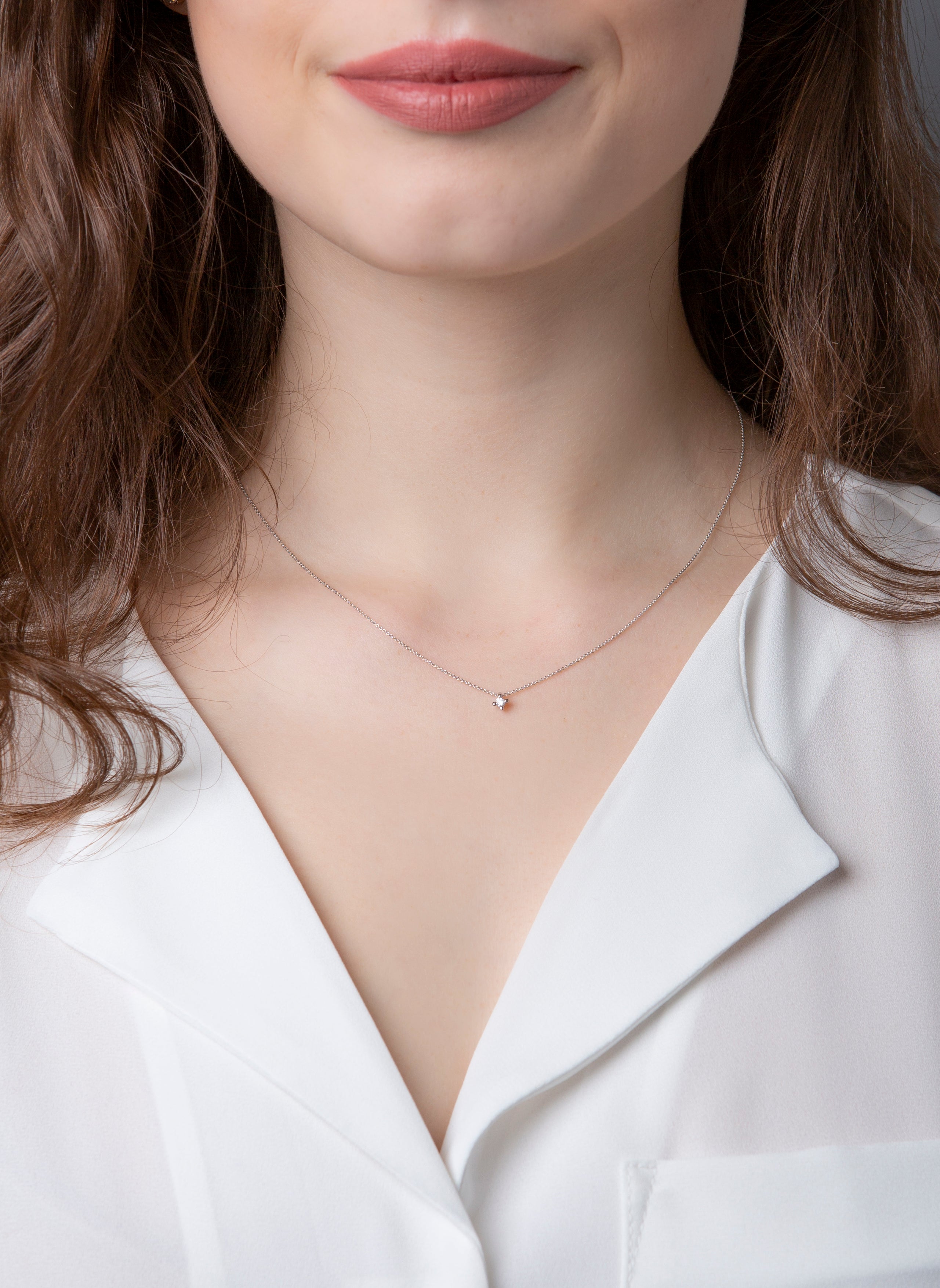 Solitaire Collier 0,07ct