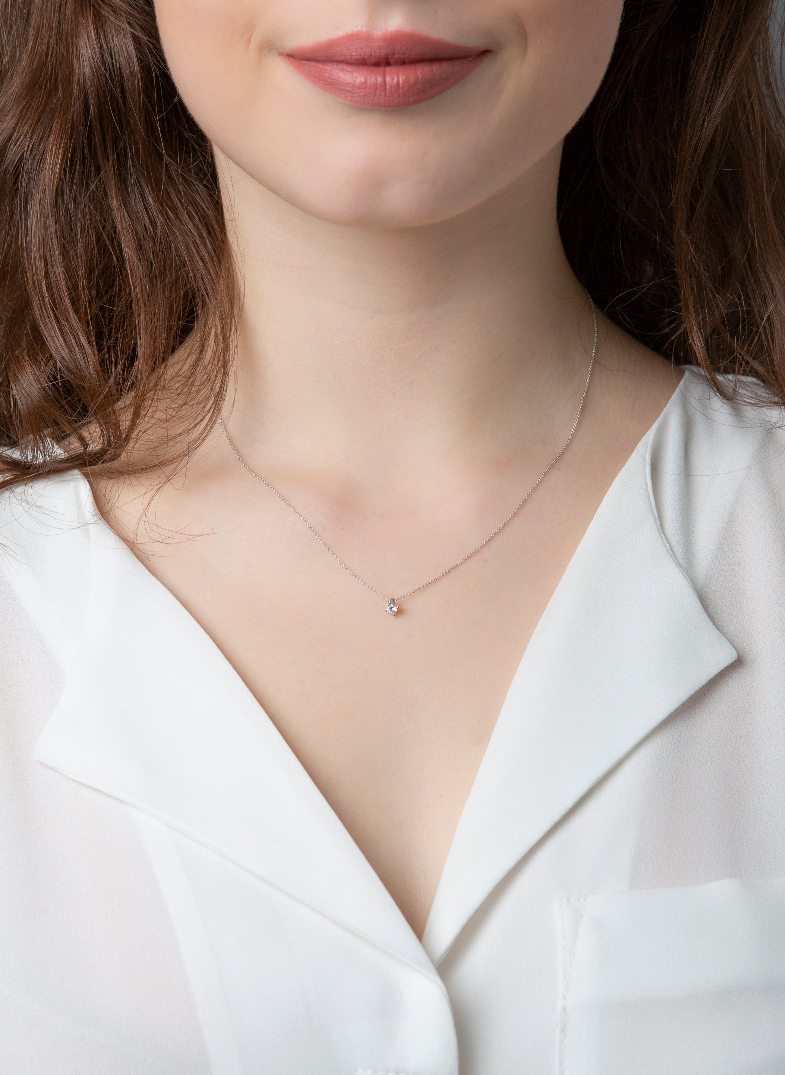Solitaire Collier 0,1ct