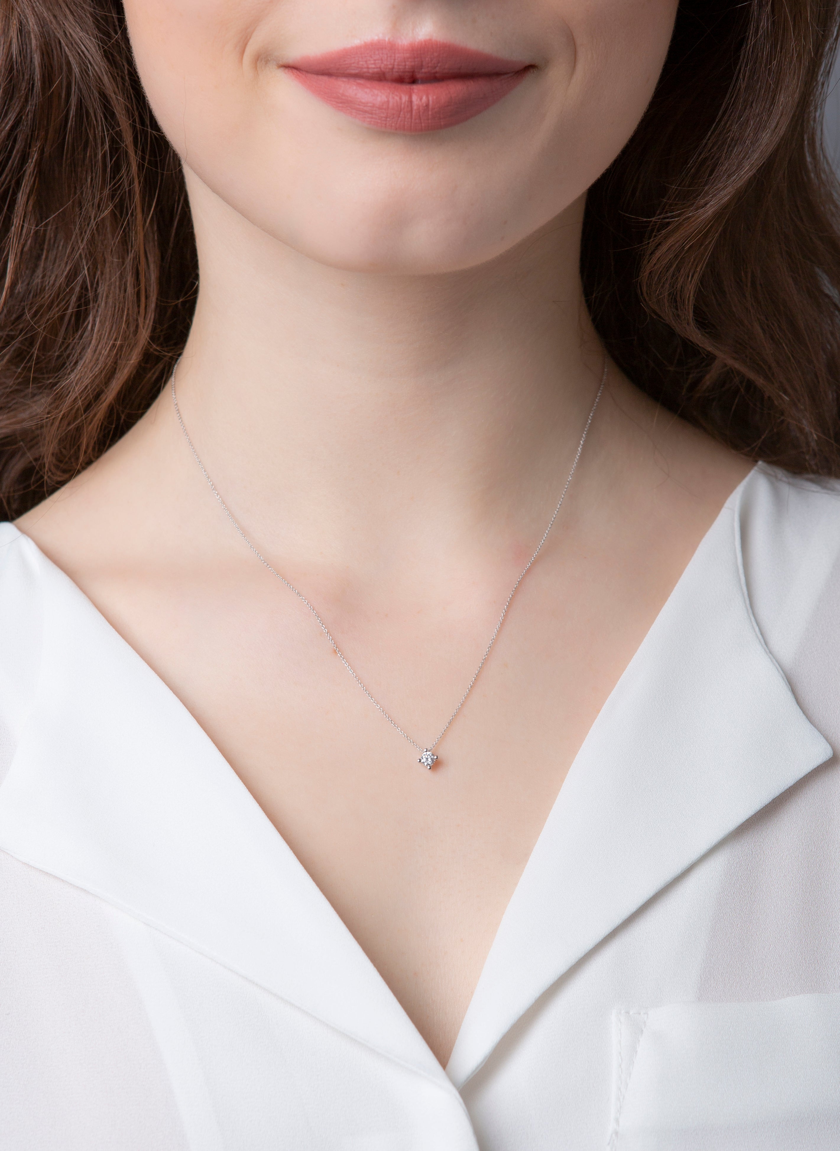 Solitaire Collier 0,15ct