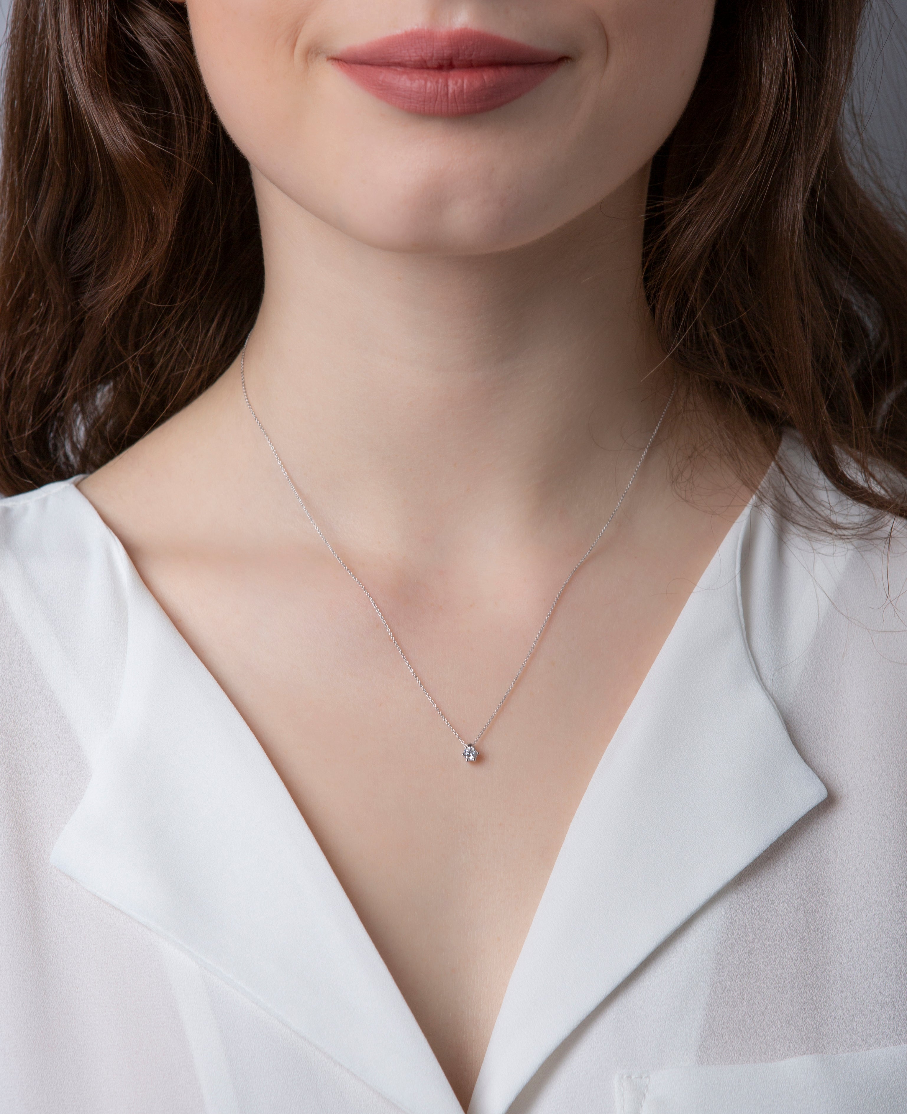 Solitaire Collier 0,15ct