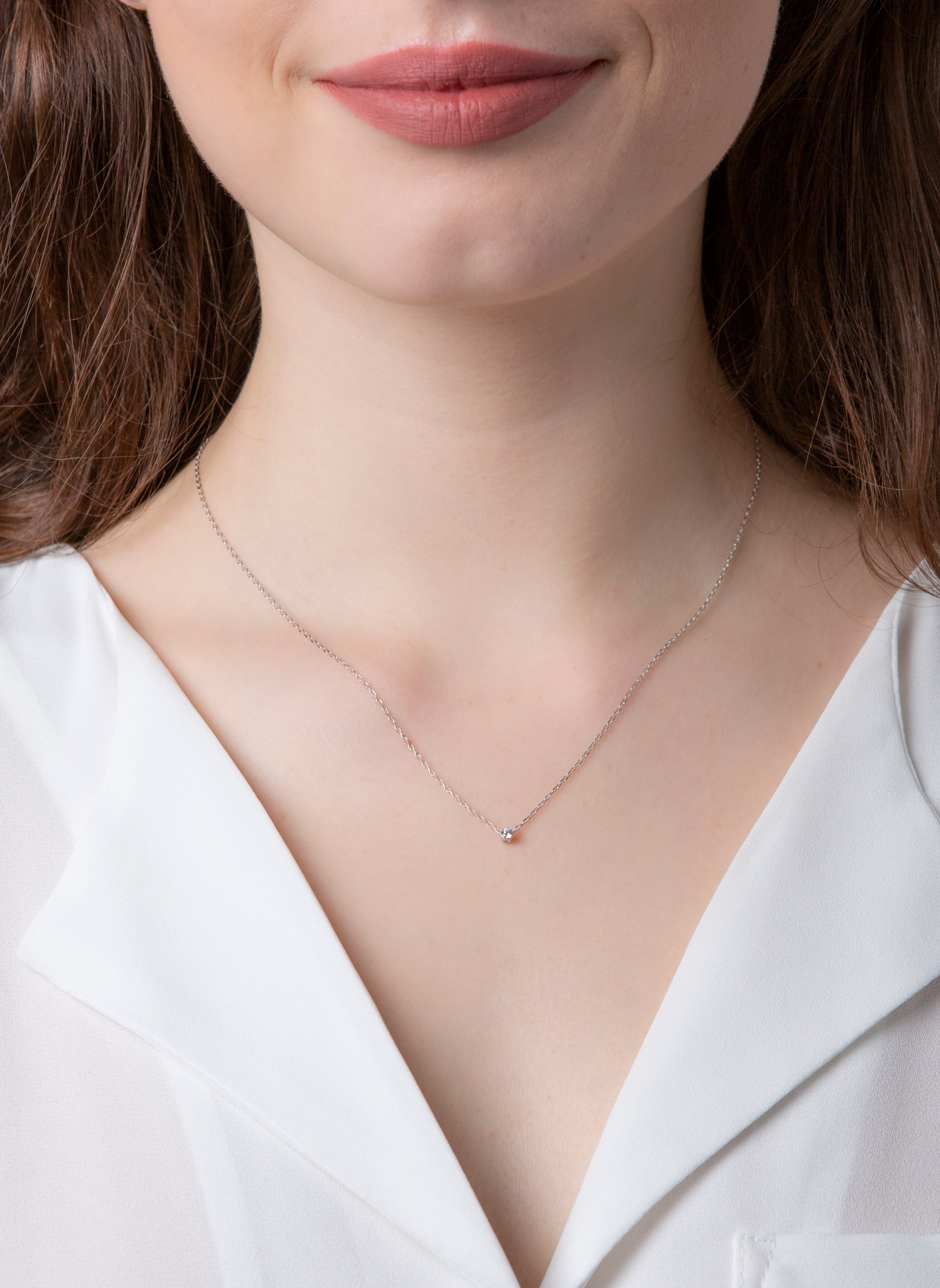 Solitaire Collier 0,05ct