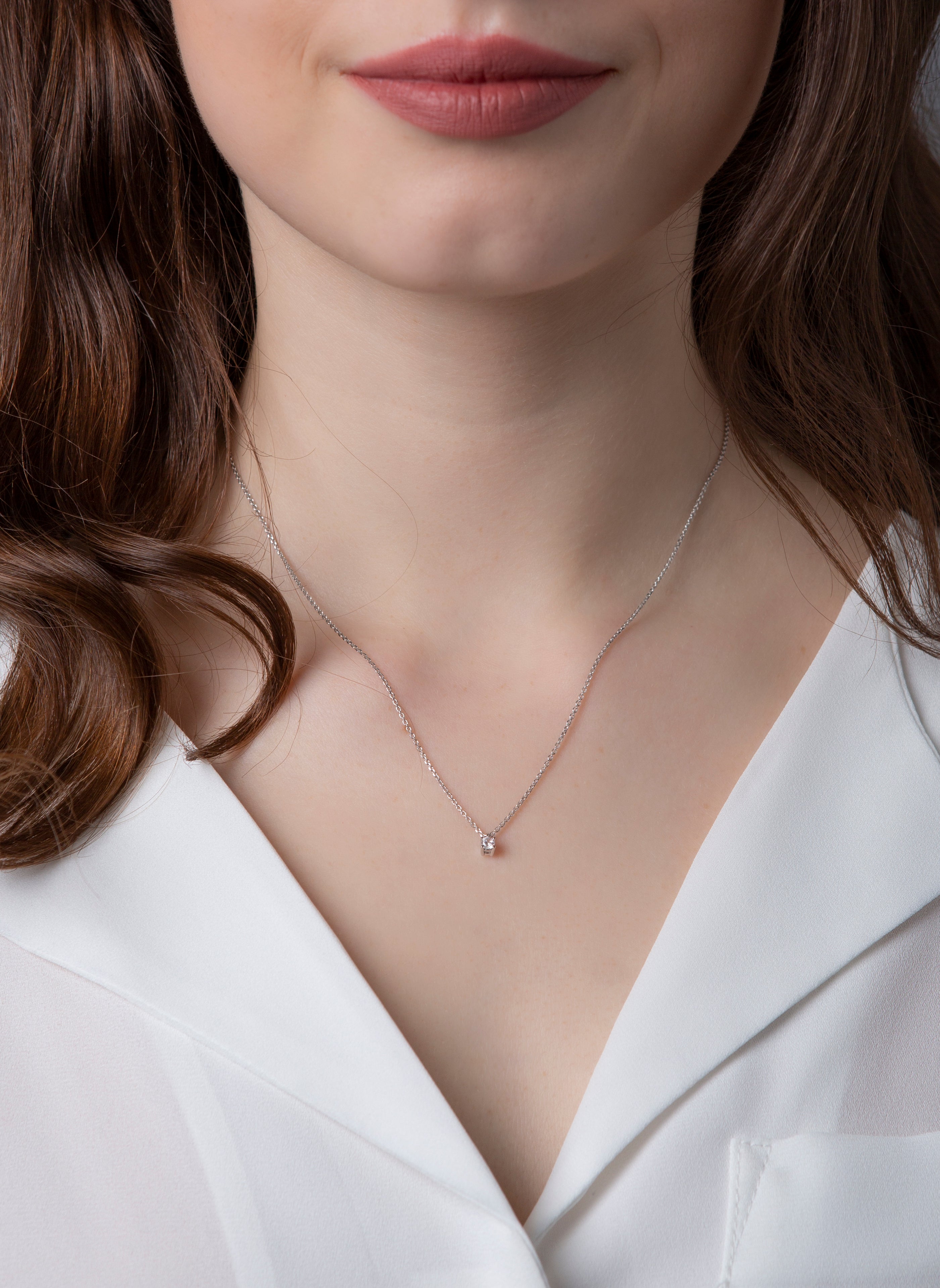 Solitaire Collier 0,1ct