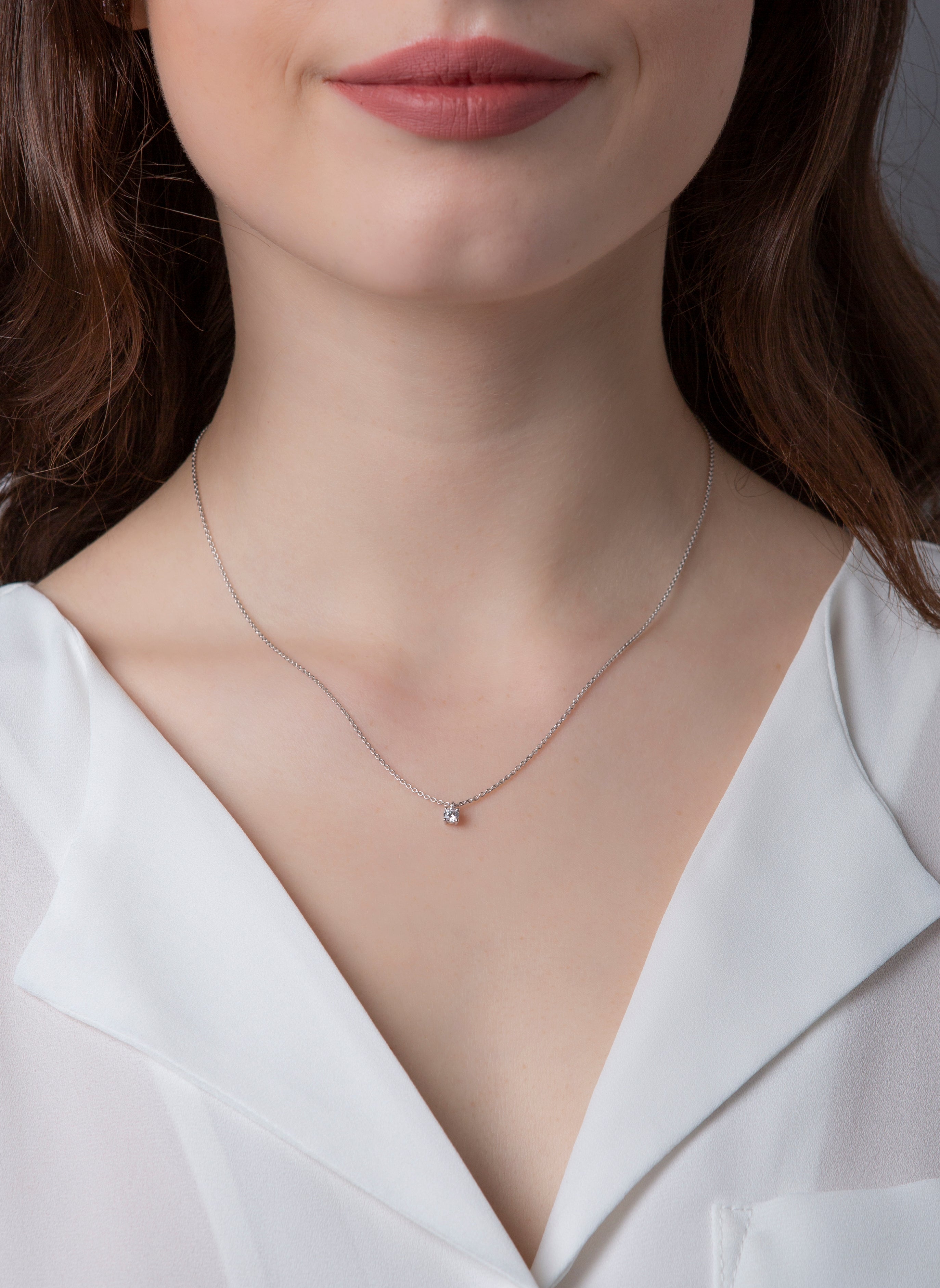 Solitaire Collier 0,15ct