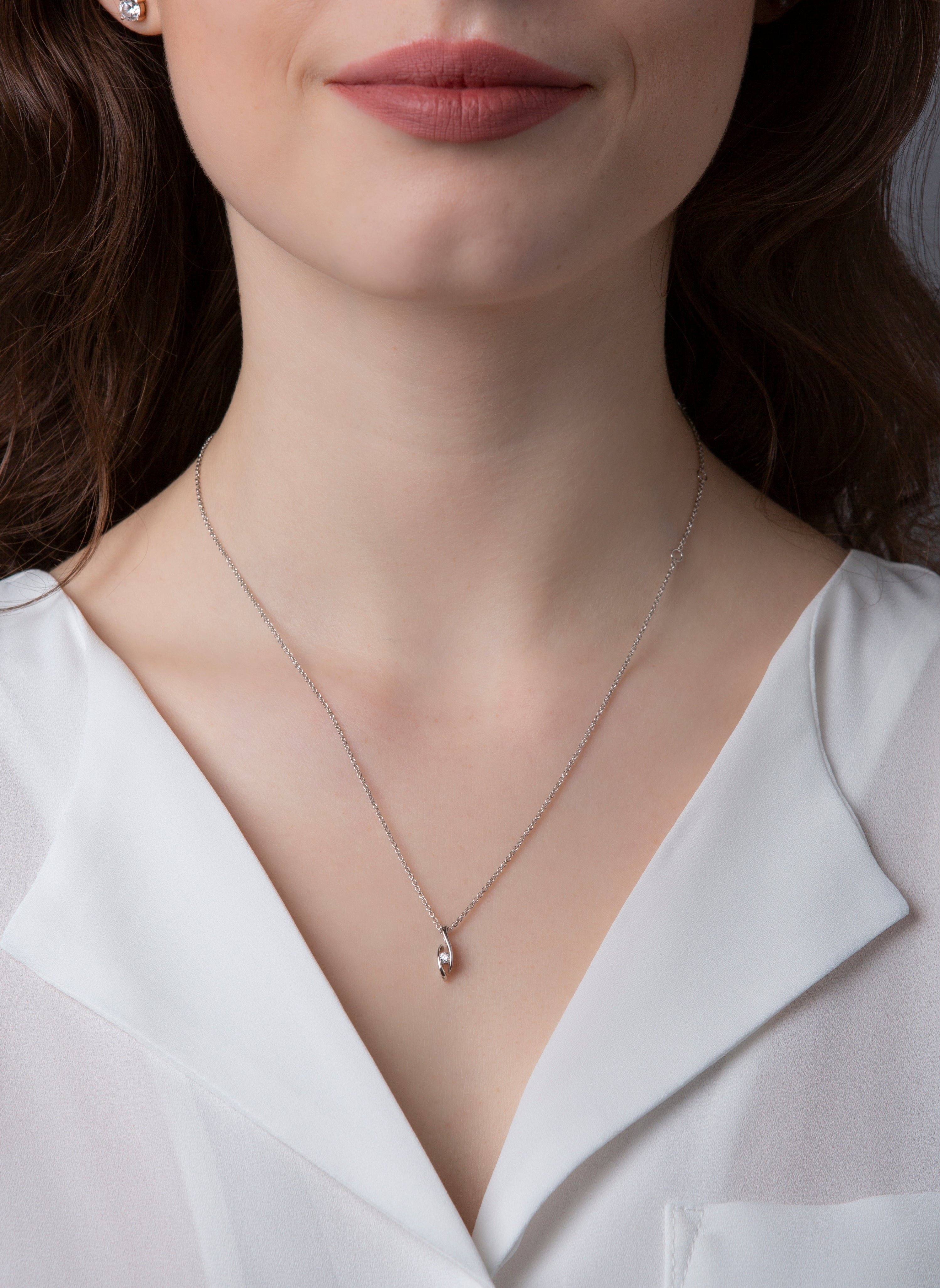 Solitaire Collier 0,05ct