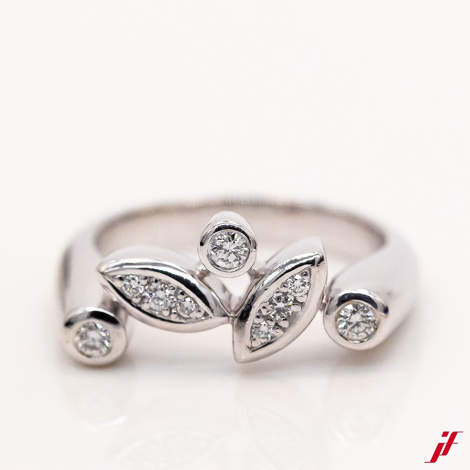 Ring 18K/750 Weißgold Diamant 0,22ct G/VS Gr.56 - Wert 3.400€