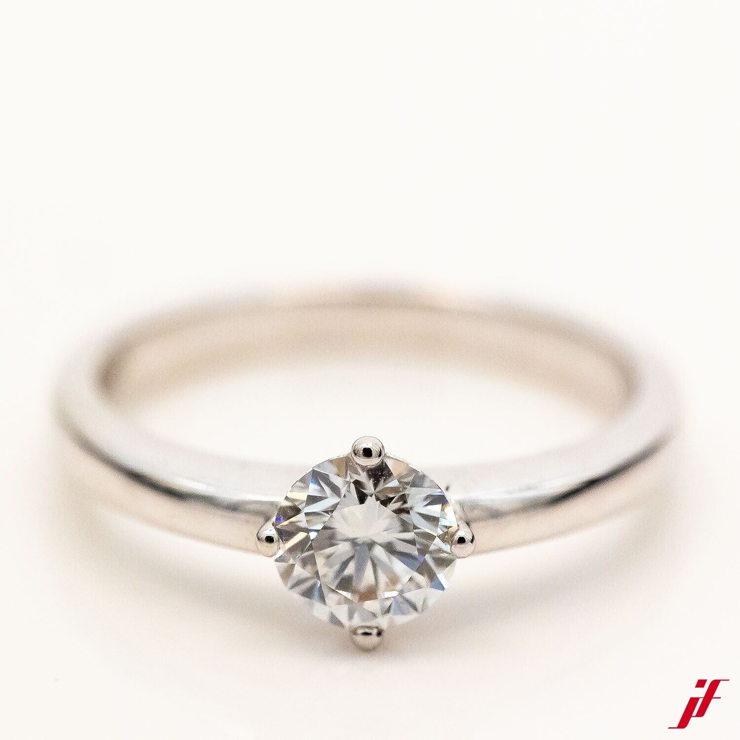 Ring Rüschenbeck 18K/750 Weißgold Diamant 0,7ct G/IF Gr.53 - Wert 10.300€