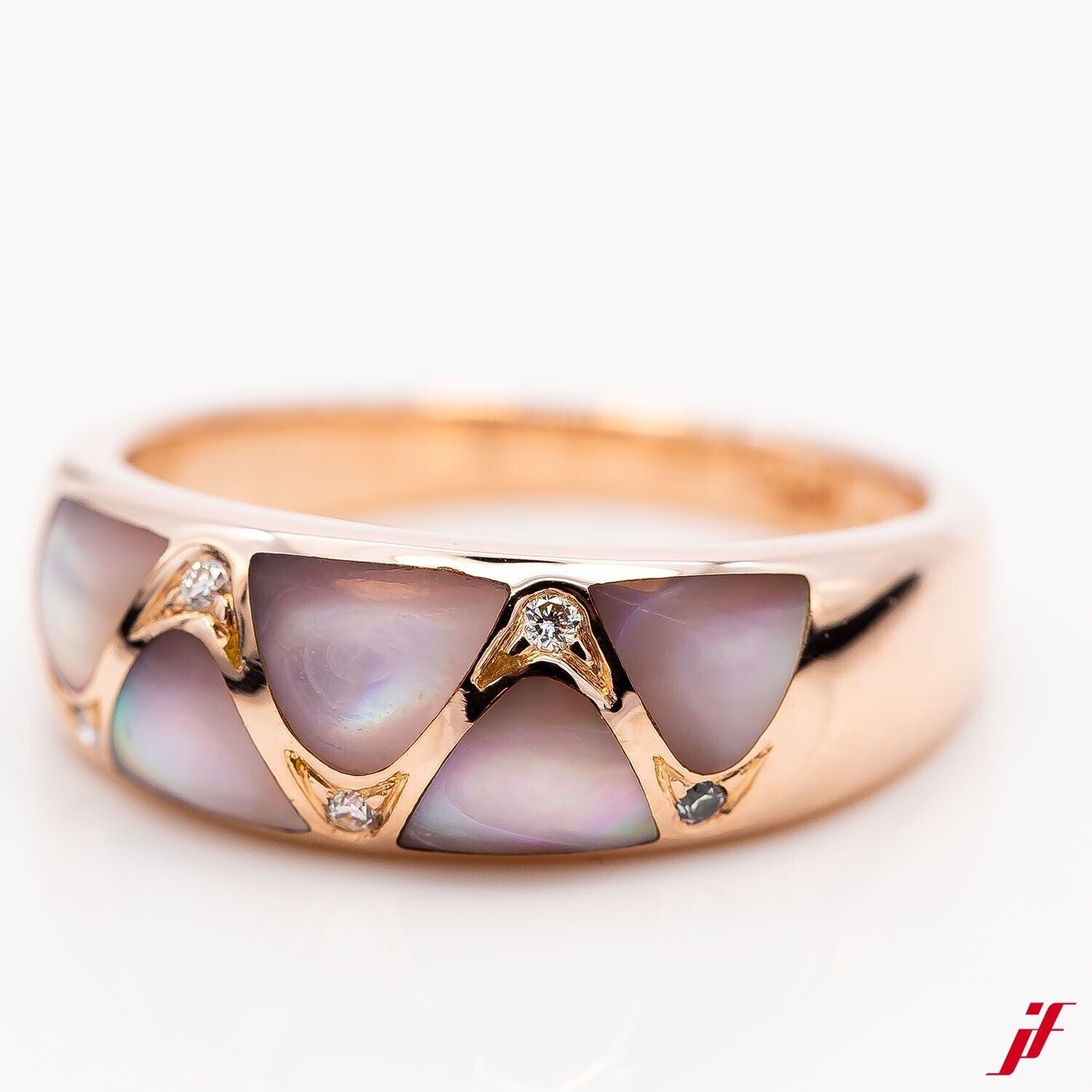 Ring 14K/585 Rosegold 5 Diamanten 0,05ct - Wert 1.800€