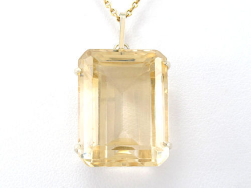 Anhänger mit schönem Citrin ca. 21 ct - 333 Gelbgold - 7,6 g