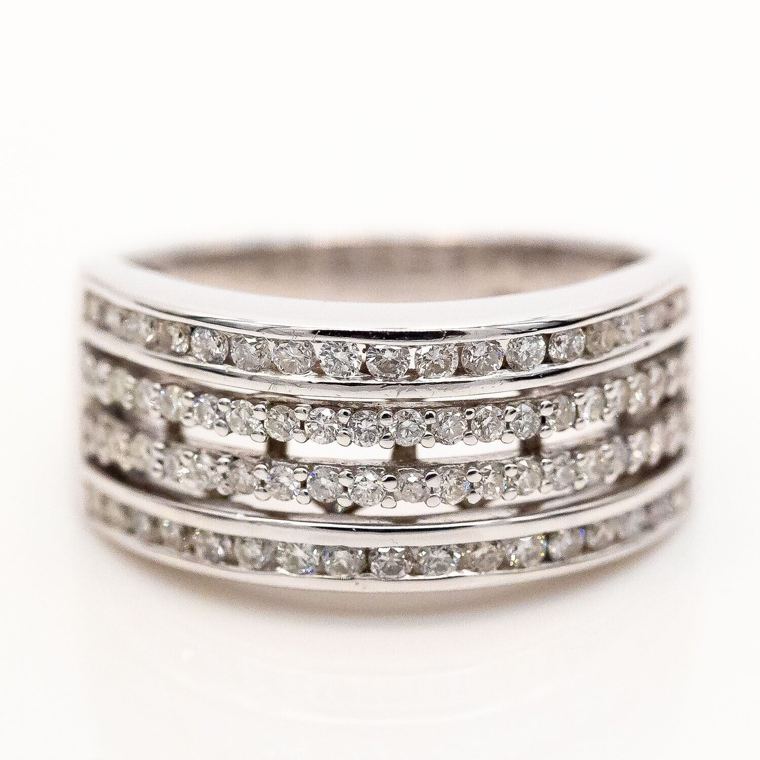 Ring 750/18K Weißgold Diamant ca. 1,02ct H/VVS Gr.59 - Wert 4.000€