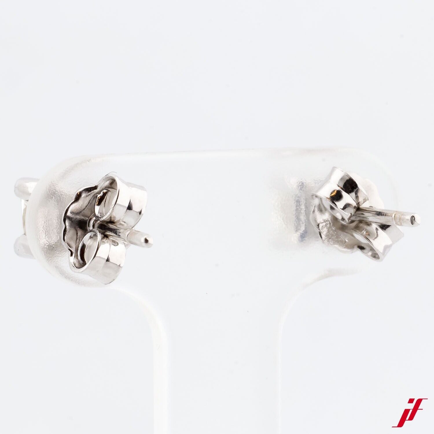 Solitärohrstecker 750/18K Weißgold 2 Princess Diamanten ca. 1 ct - Wert 5500€