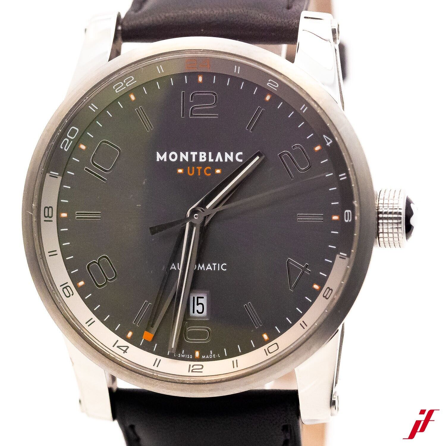 Montblanc Timewalker Ref.7255 42mm Edelstahl Automatik Saphirglas Leder