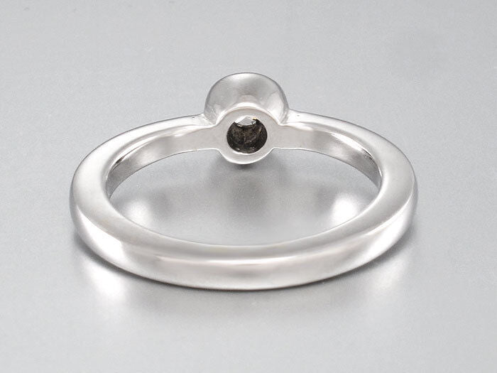 Solitärring - Diamant ca. 0,15 ct J/vs - 18K/750 Weißgold - Gr. 54 - 5,5 g