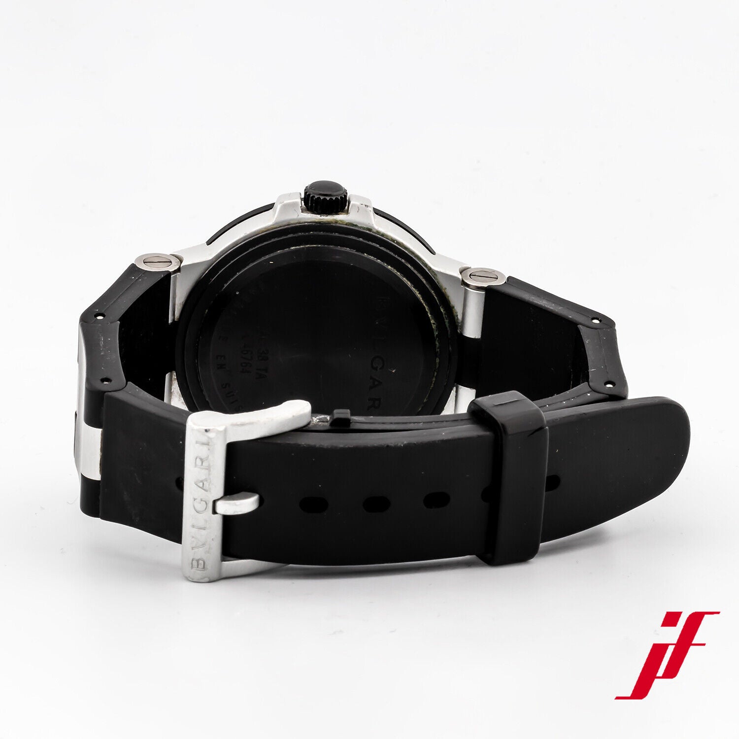 Armbanduhr Bulgari Diagono AL 38 TA Aluminiumgehäuse Kautschukband Quarz 38 mm