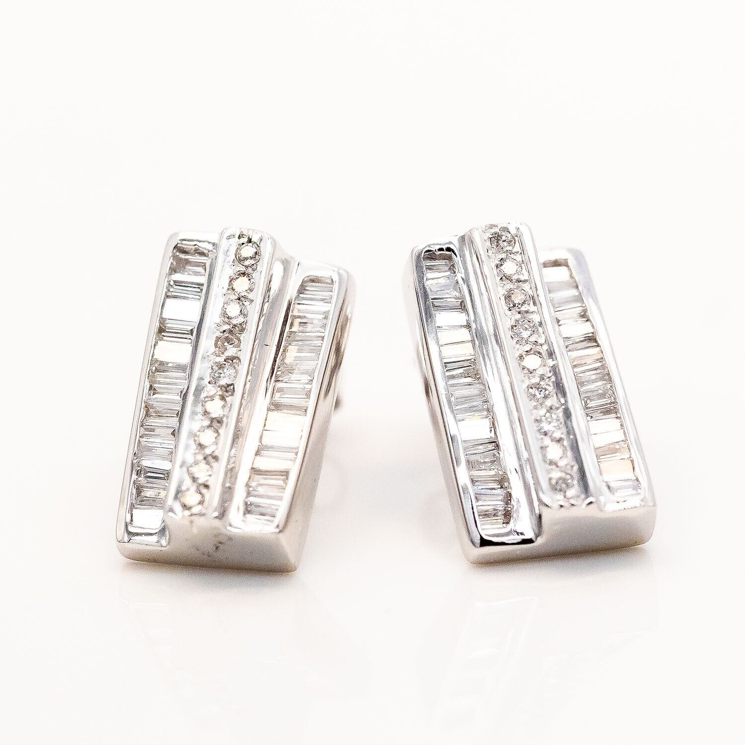 Ohrstecker 750/18K Weißgold 60 Diamanten 2,0ct TW/VS - Wert 6.000€