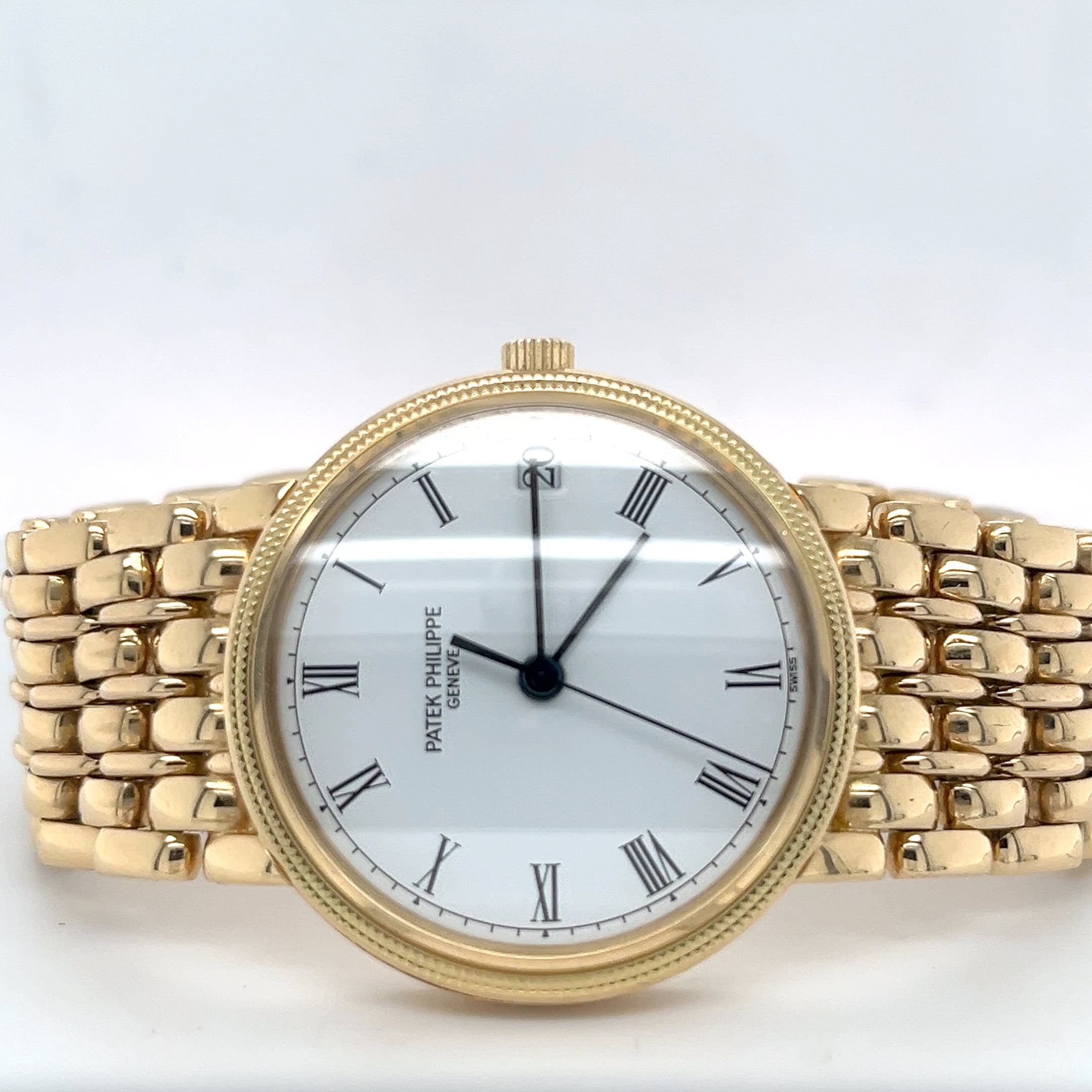 Patek Philippe Calatrava 3802/200 Papiere 1990 LC100