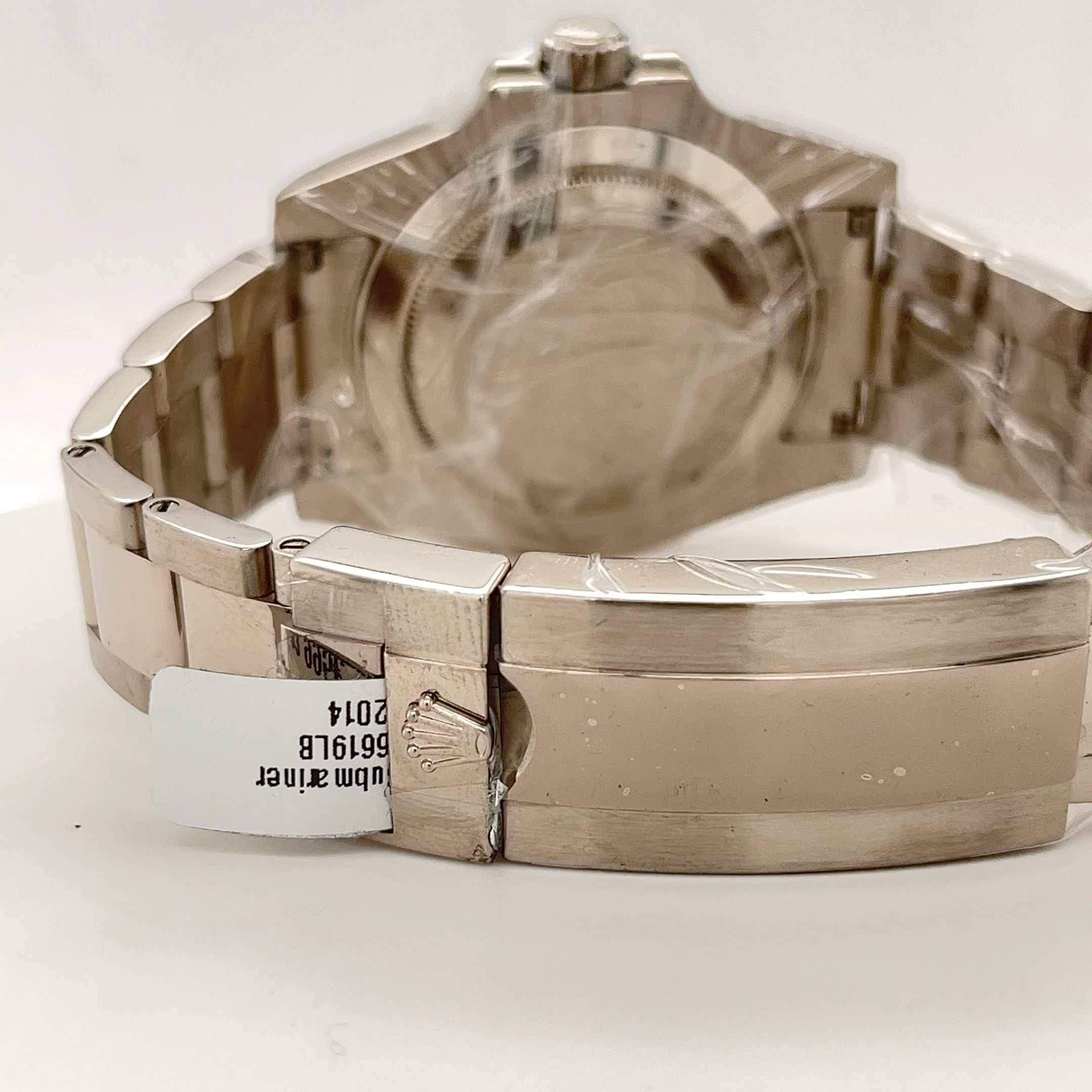 Rolex Submariner “Smurf” 18K Weissgold 40mm Ref. 116619LB Fullset 2014 LC100 Neuwertig