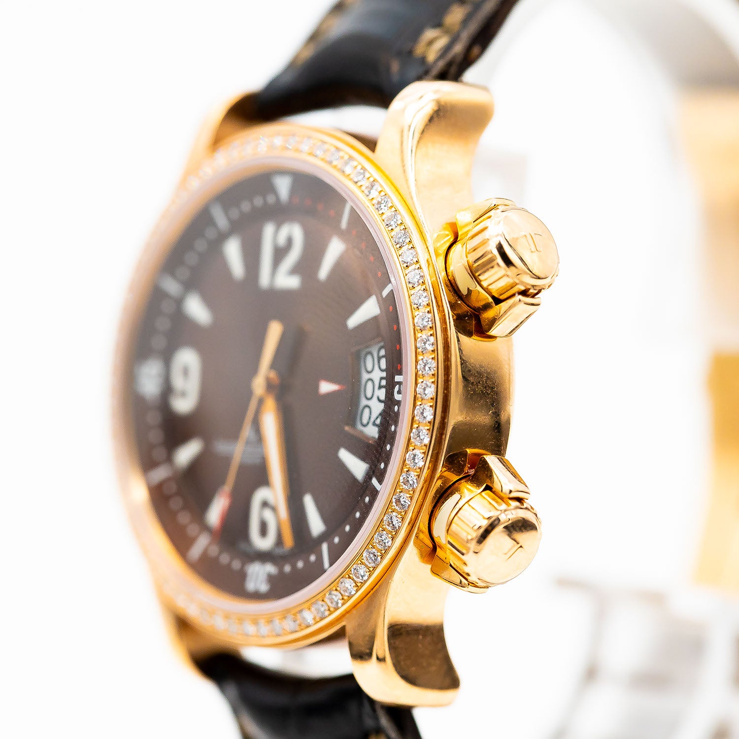 Jaeger-LeCoultre Master Compressor 37mm Ref.148.2.60 Automatik Diamant Roségold Croco